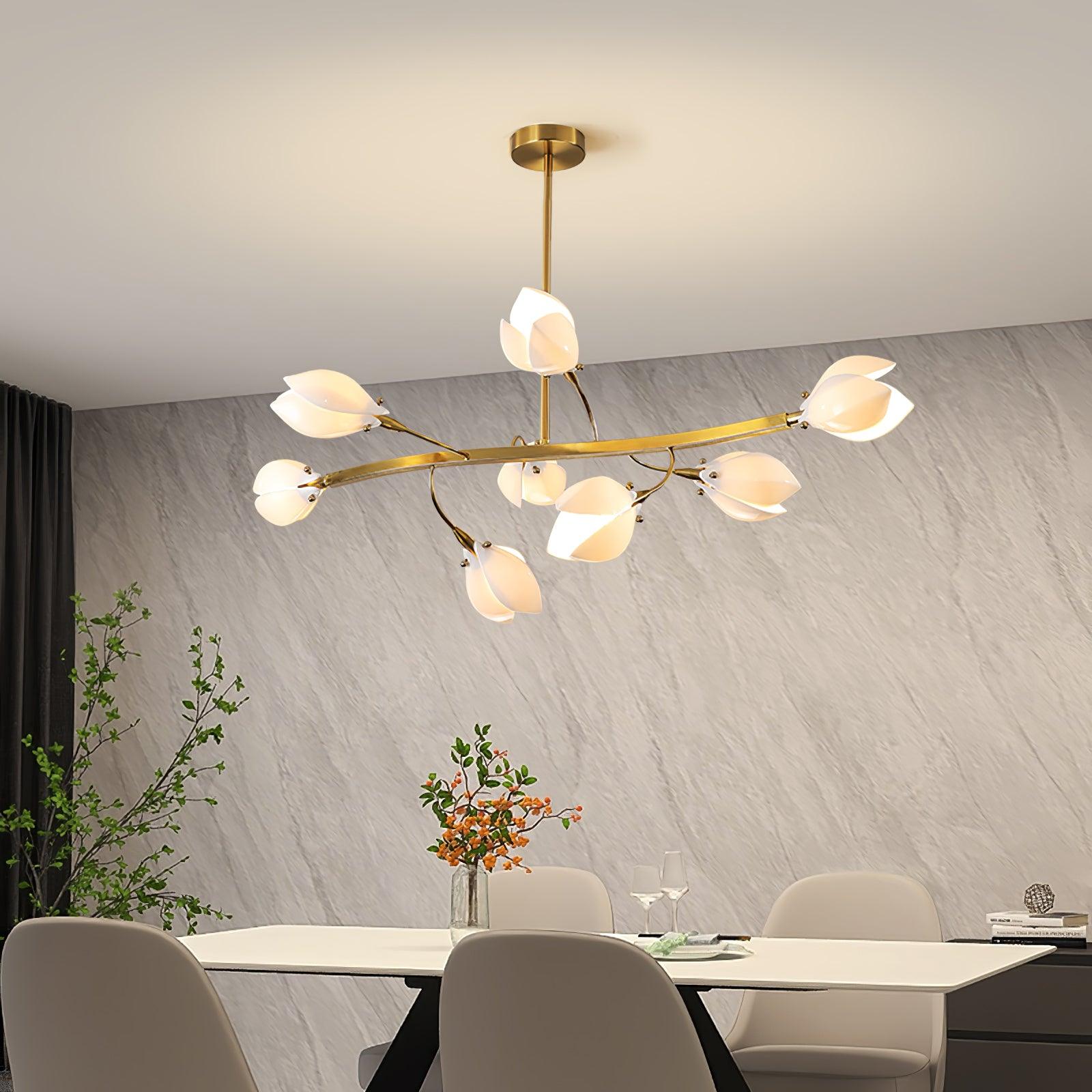 Porcelain Magnolia Chandelier - Letslighting