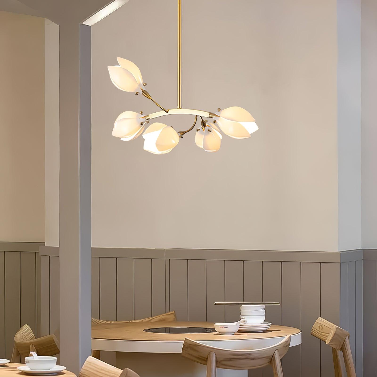 Porcelain Magnolia Chandelier - Letslighting