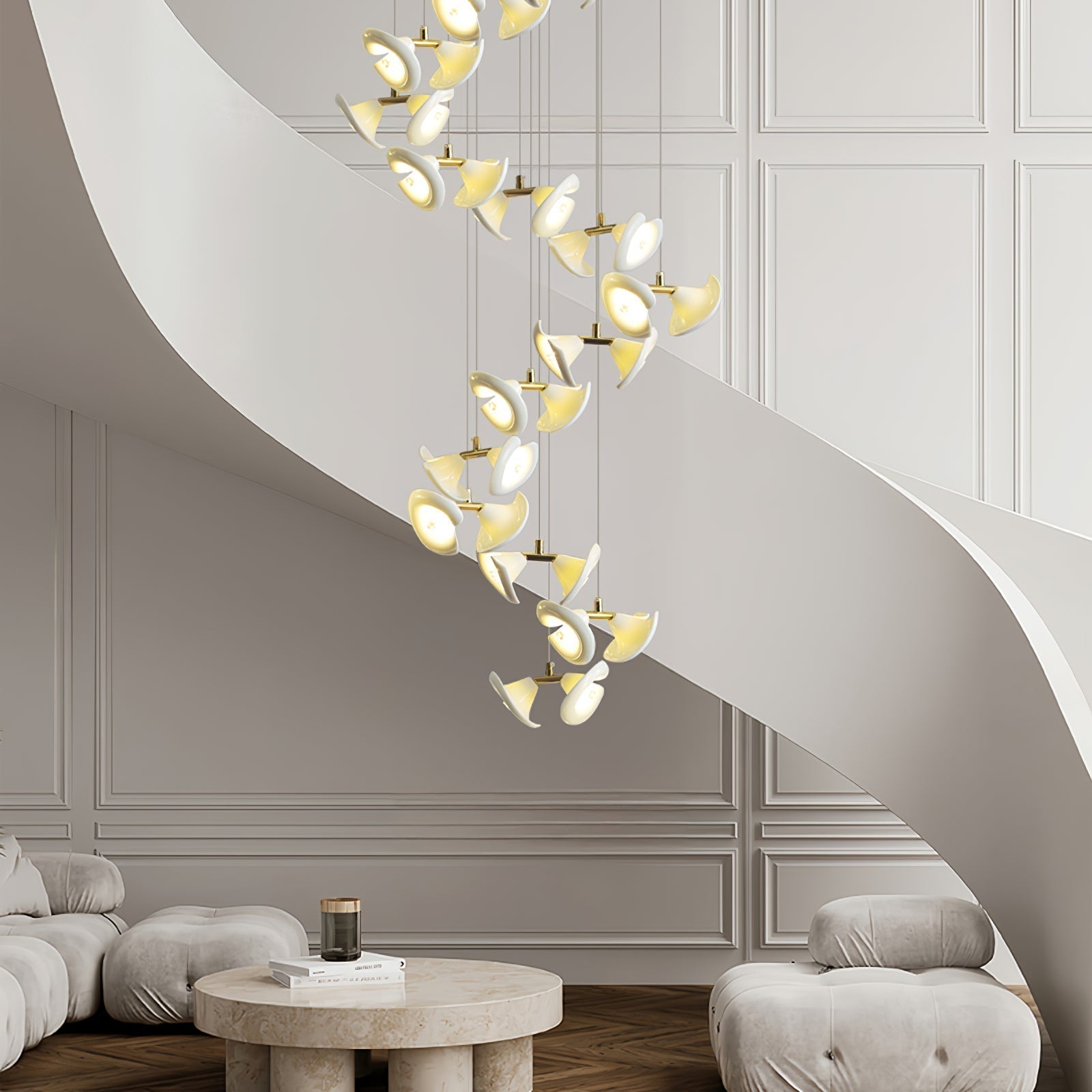 Ernoreth Art Deco Ceramic Chandelier - Letslighting
