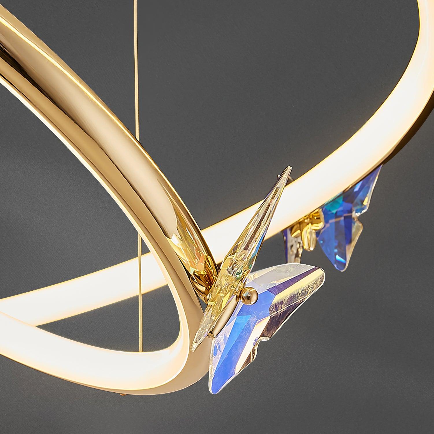 Blue Butterfly Chandelier - Letslighting