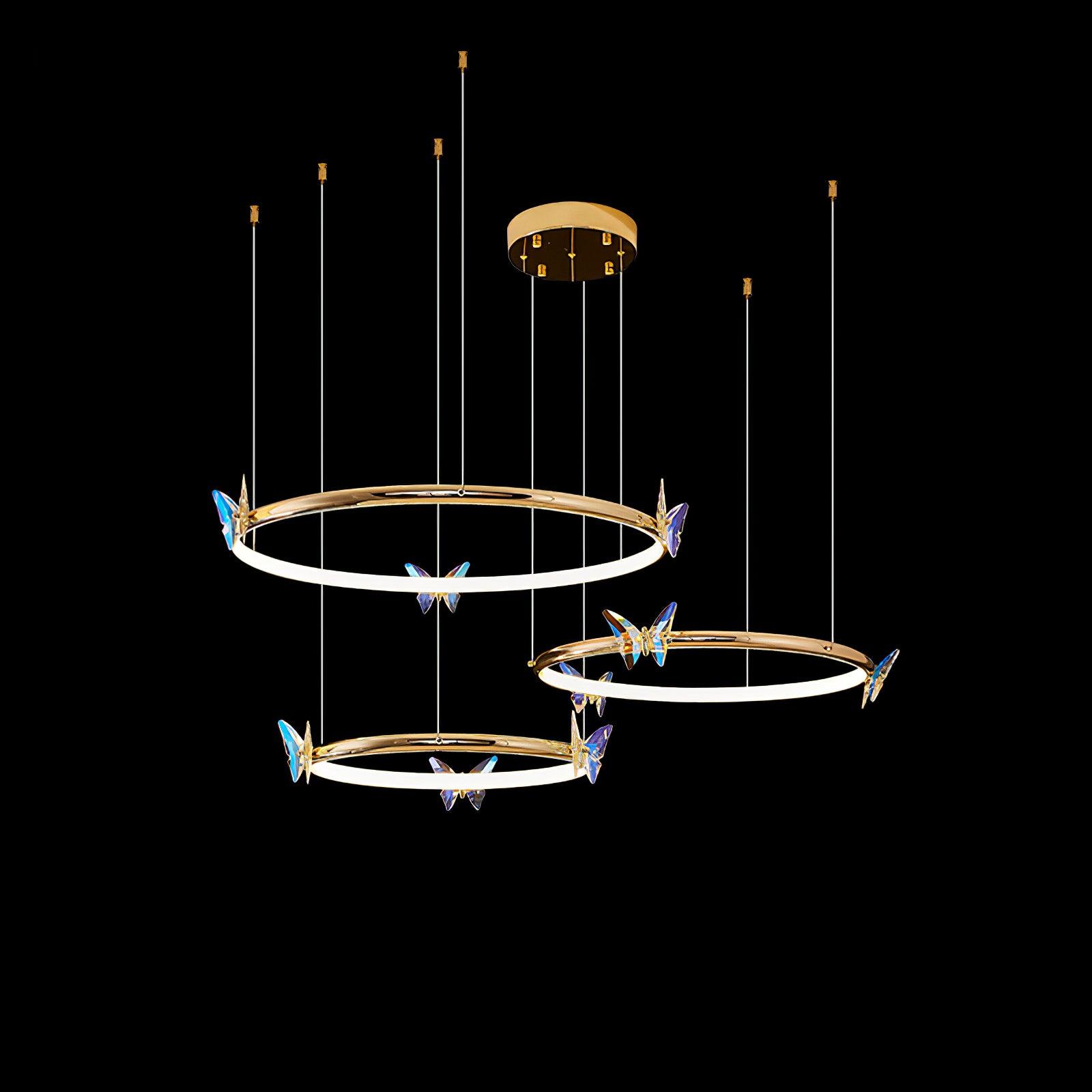 Blue Butterfly Chandelier - Letslighting