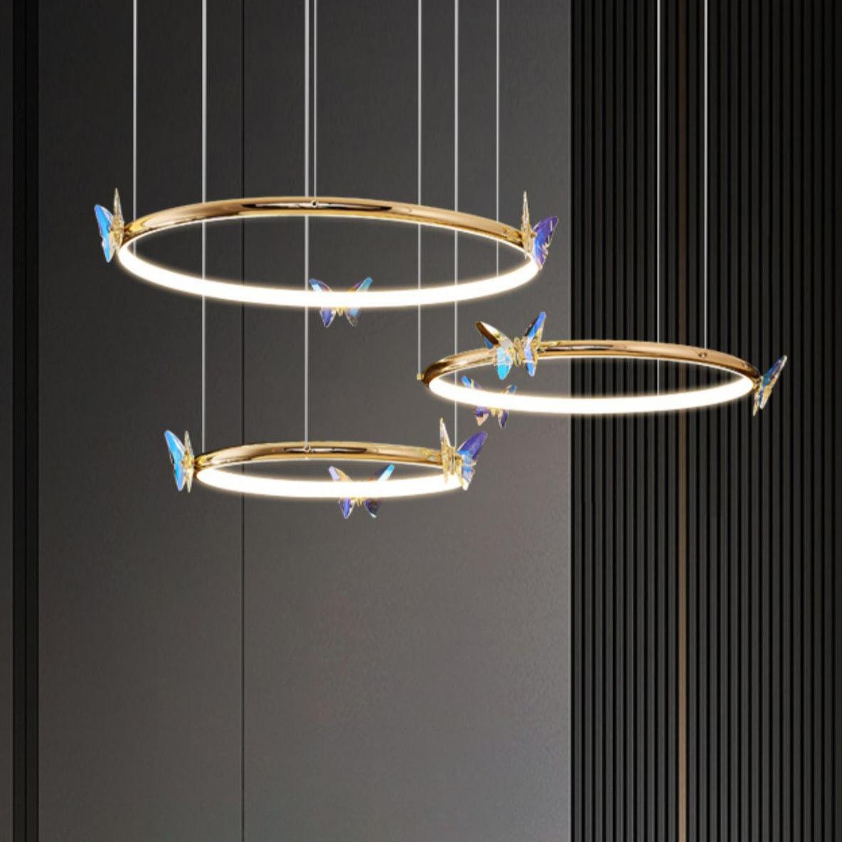 Blue Butterfly Chandelier - Letslighting