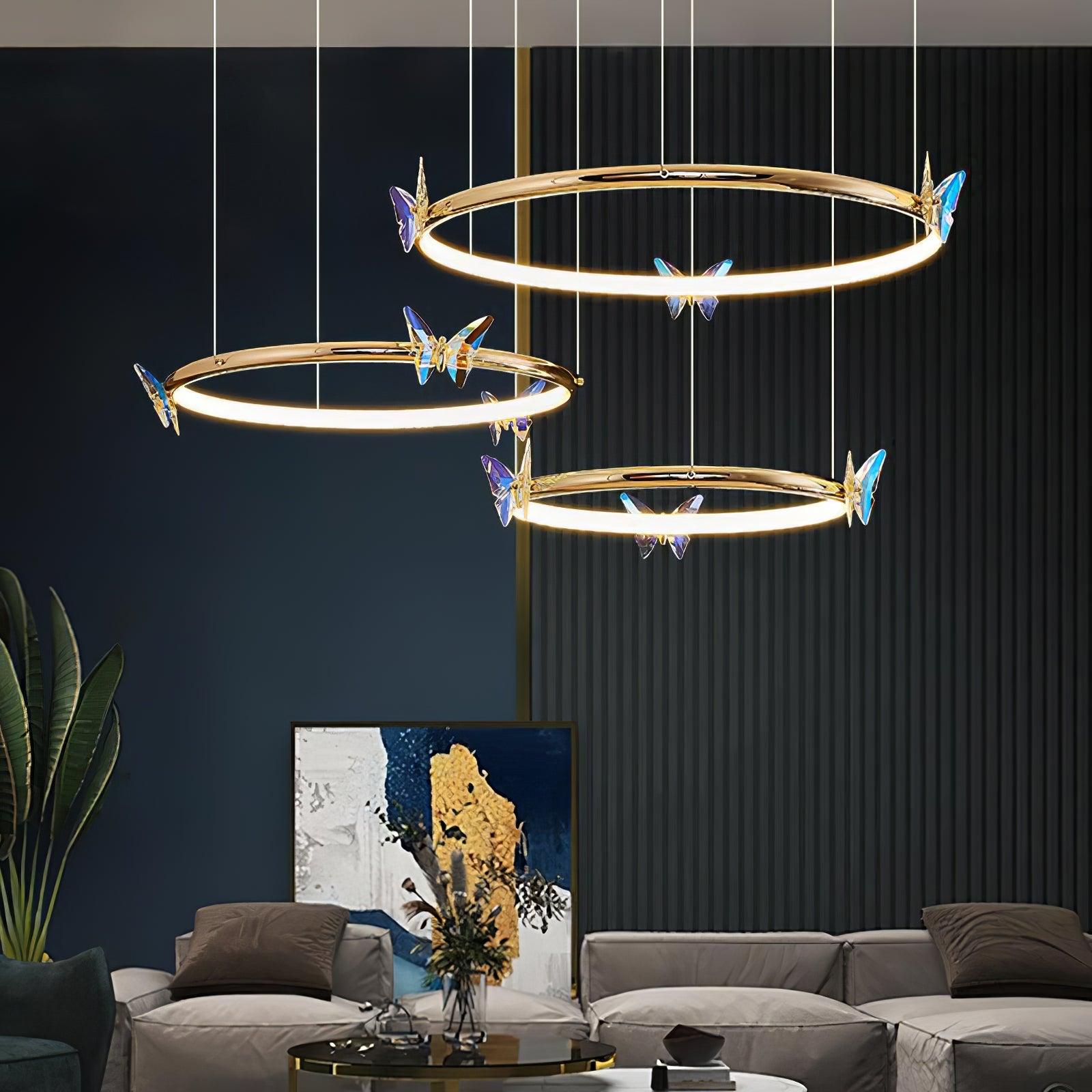 Blue Butterfly Chandelier - Letslighting