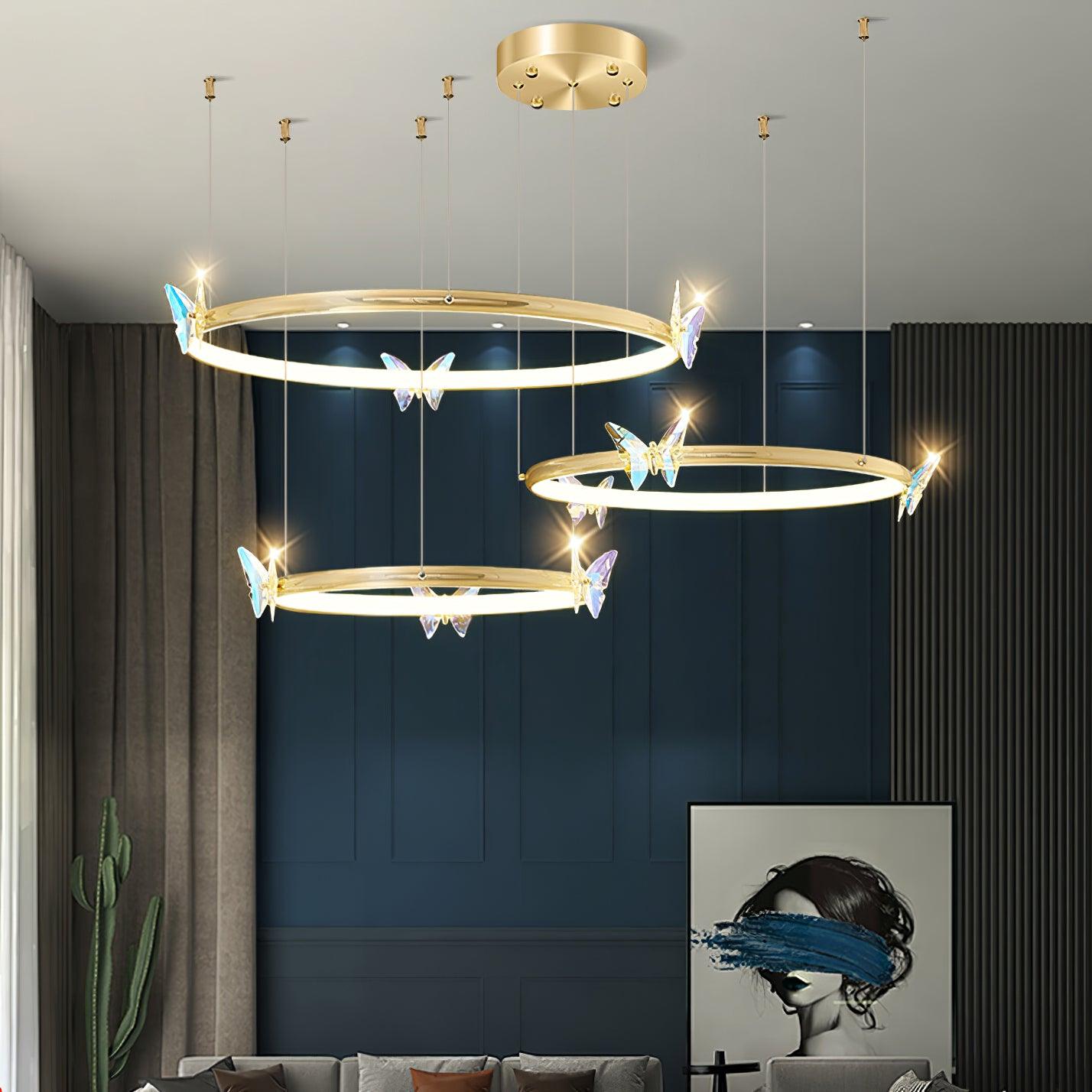 Blue Butterfly Chandelier - Letslighting