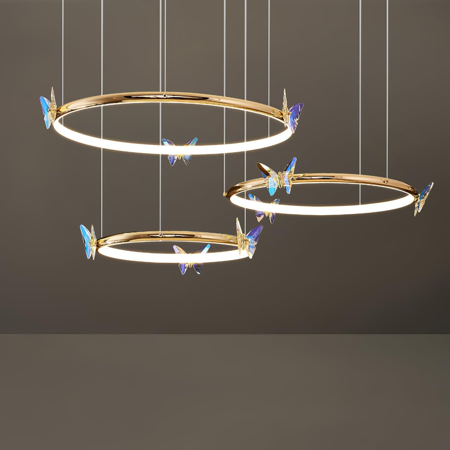 Blue Butterfly Chandelier - Letslighting