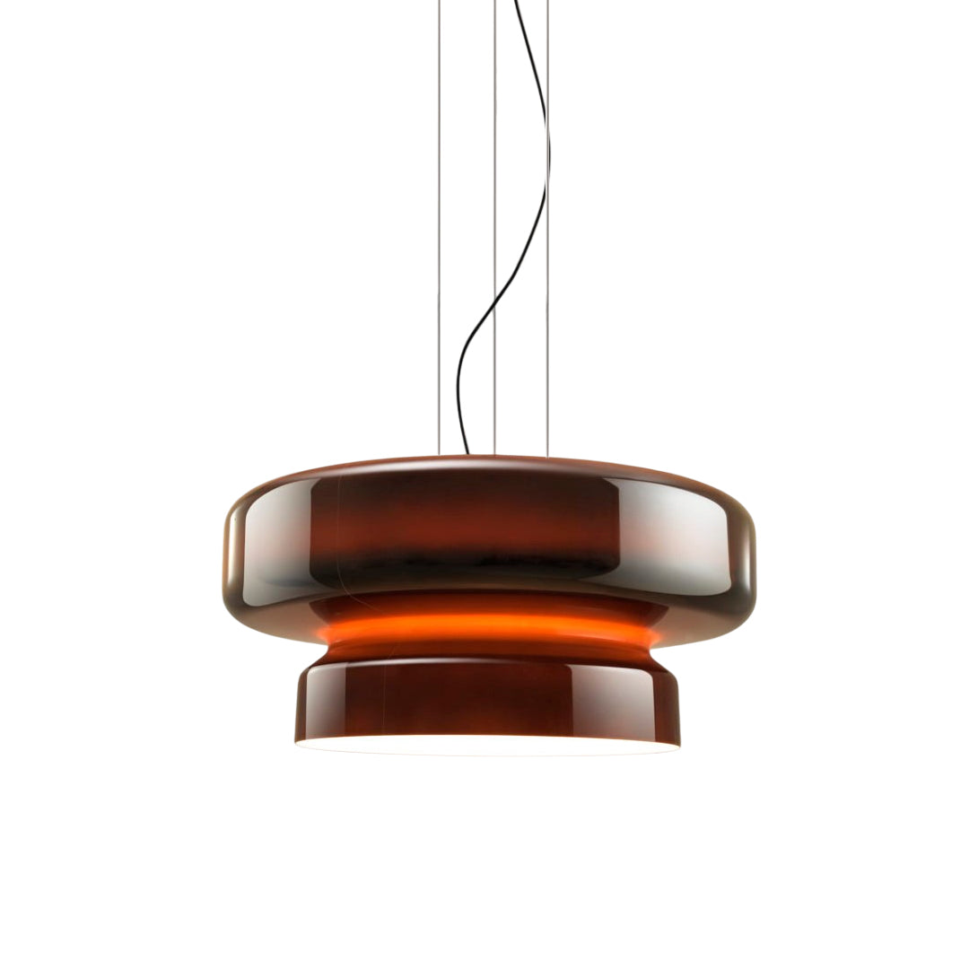 Xenuvyj Modern Minimalist Metal Glass Pendant Lamp - Lamp Copper