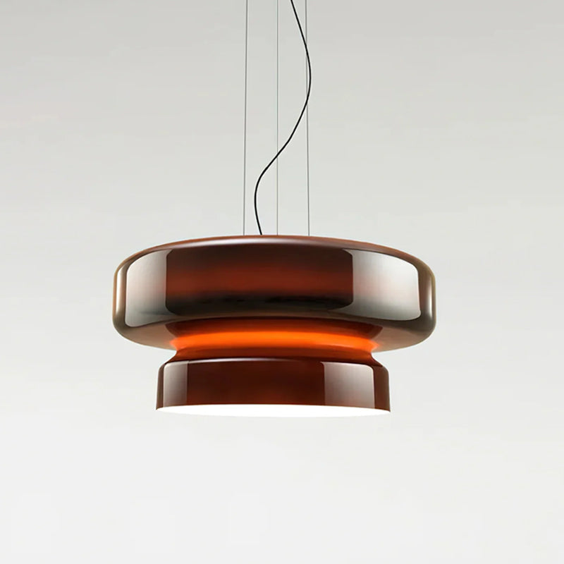 Xenuvyj Modern Minimalist Metal Glass Pendant Lamp - Lamp Copper