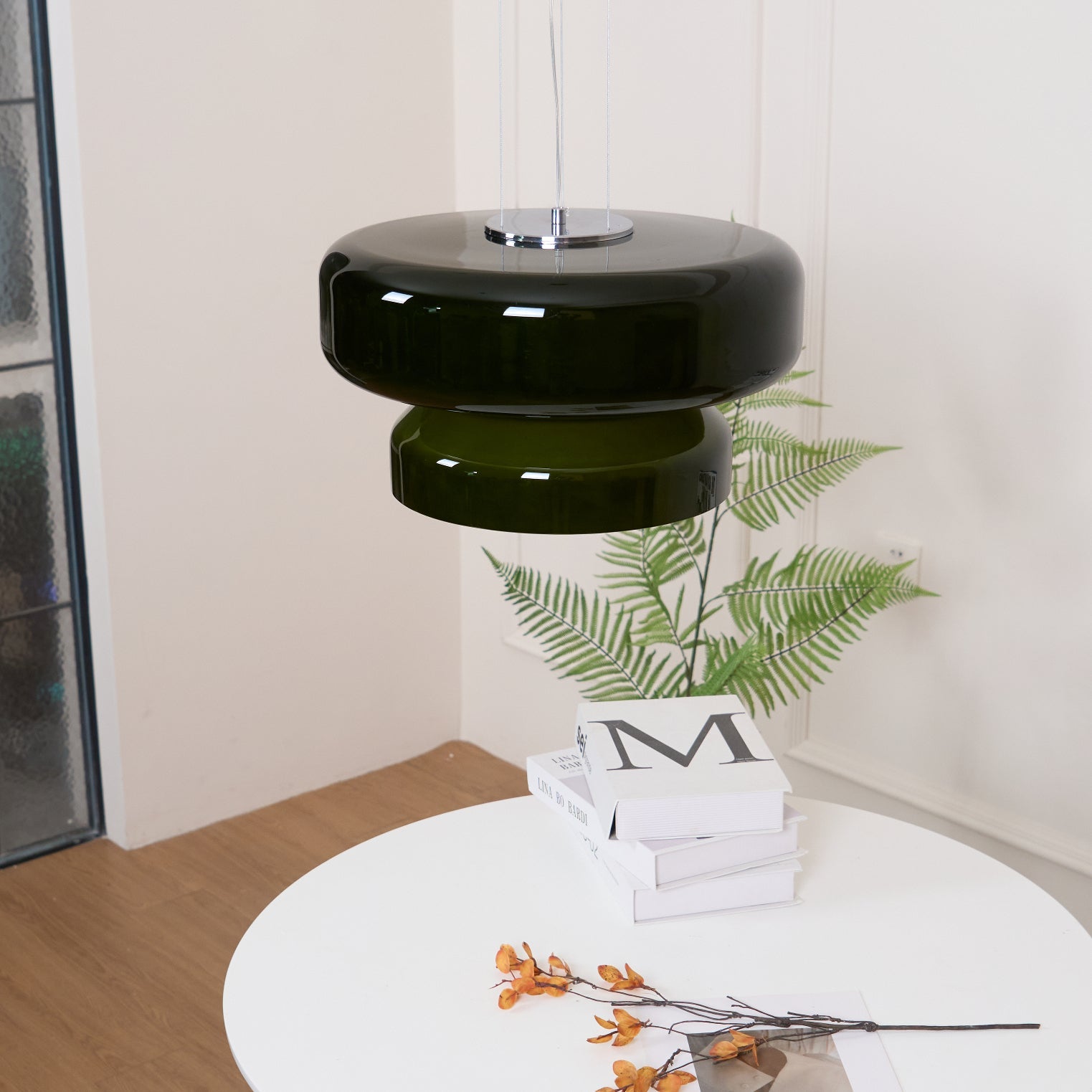 Xenuvyj Modern Minimalist Metal Glass Pendant Lamp - Lamp Copper