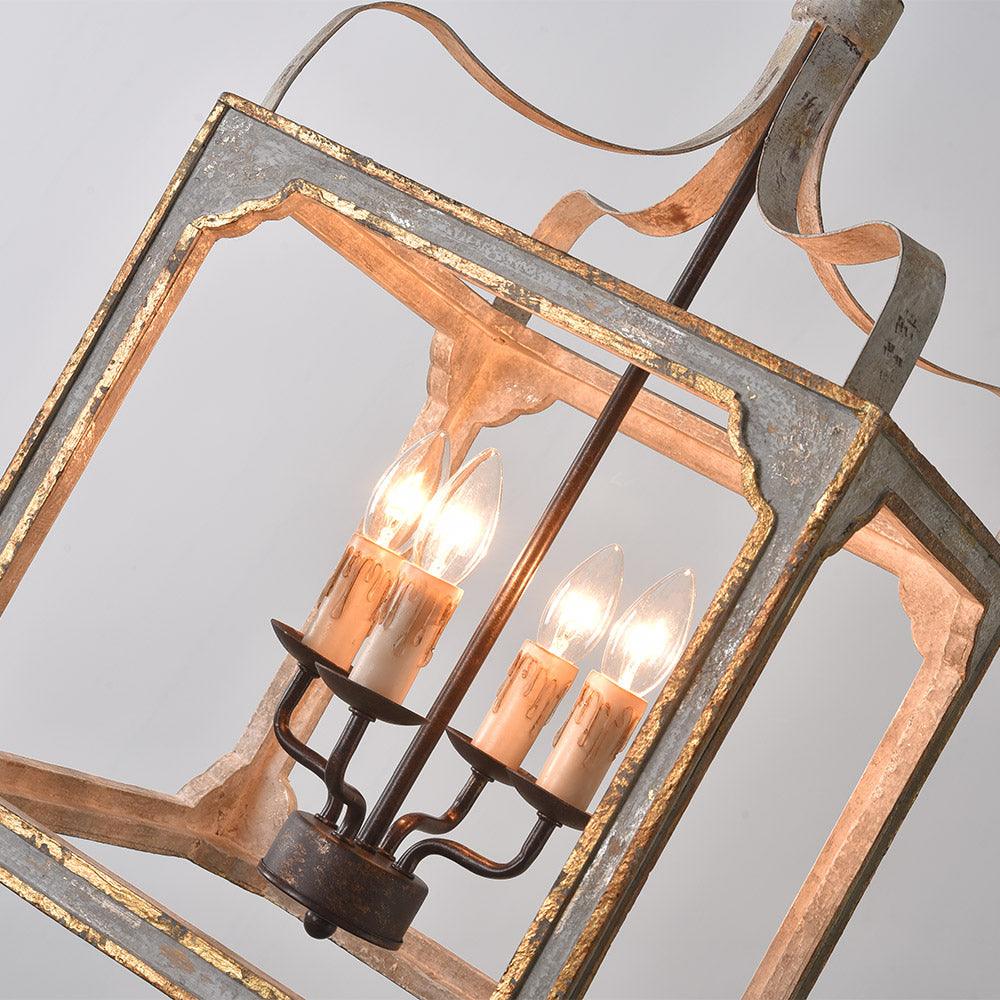 Boho Rustic Cube Chandelier - Letslighting