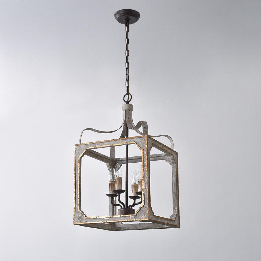 Boho Rustic Cube Chandelier - Letslighting