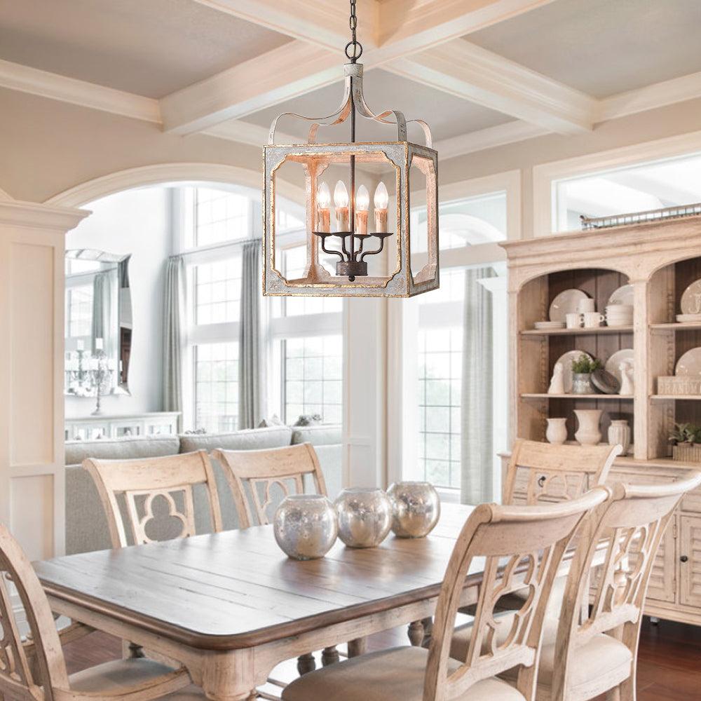 Boho Rustic Cube Chandelier - Letslighting