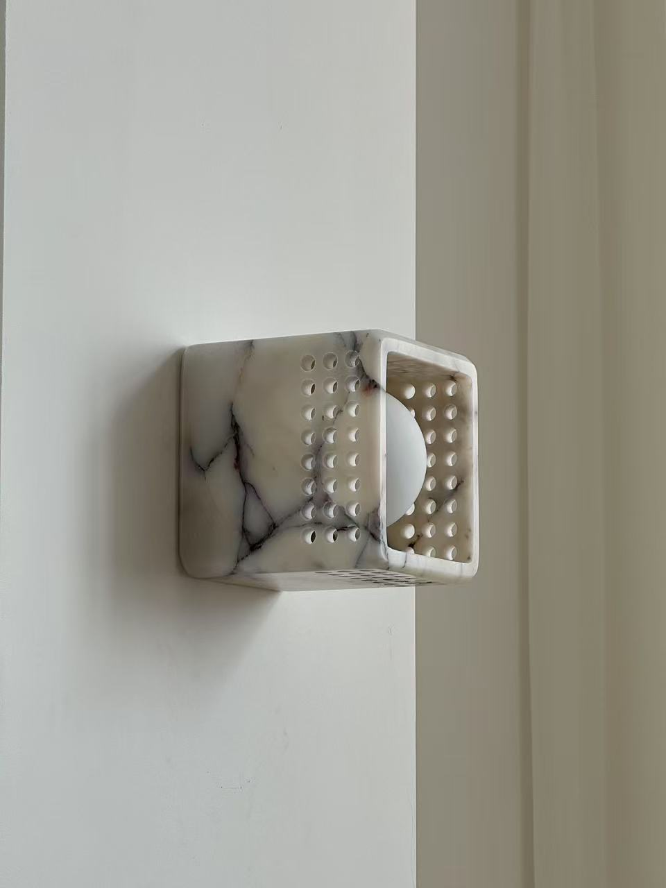 Bond Modern Minimalist Marble Ceiling Lamp - Lamp Copper