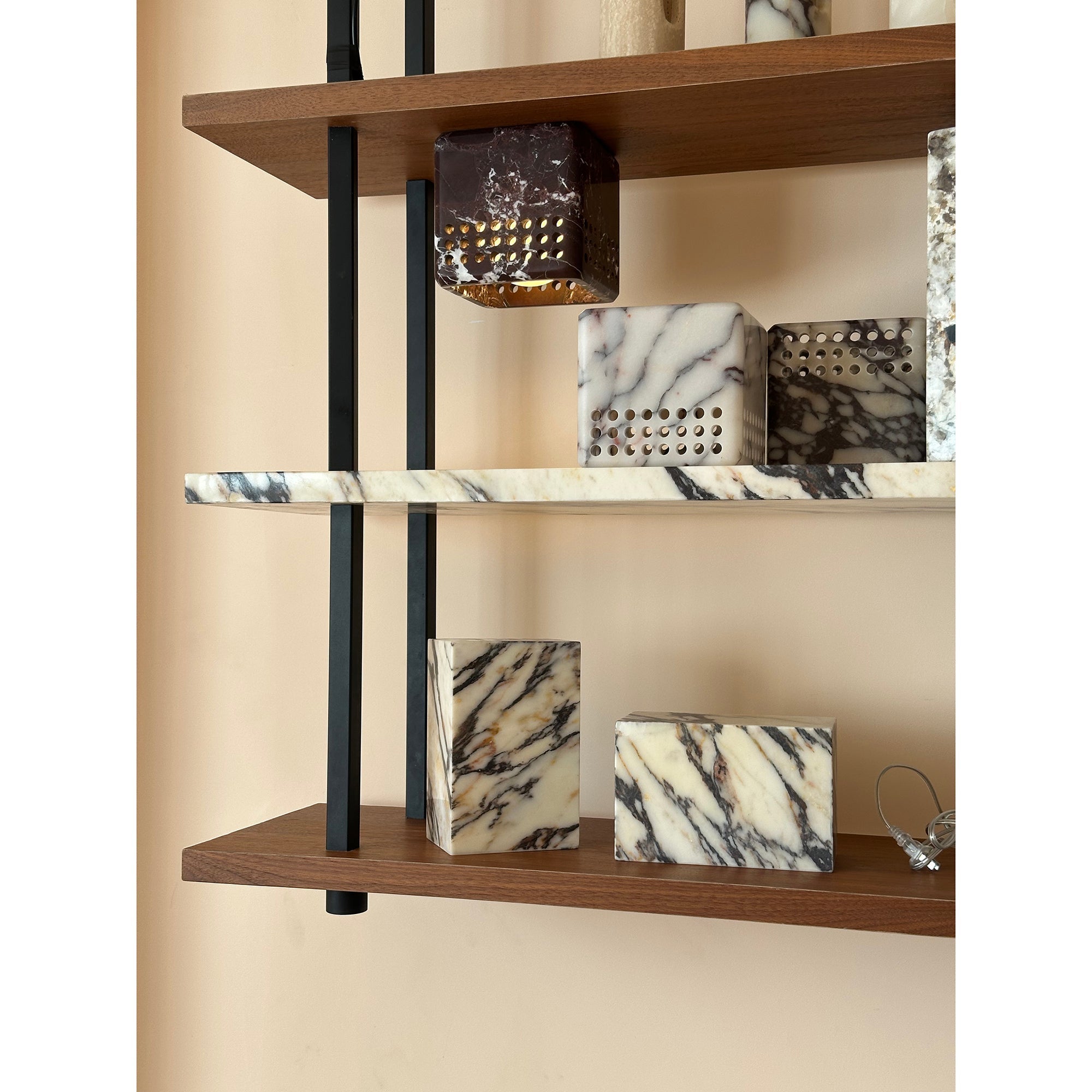 Bond Modern Minimalist Marble Ceiling Lamp - Lamp Copper