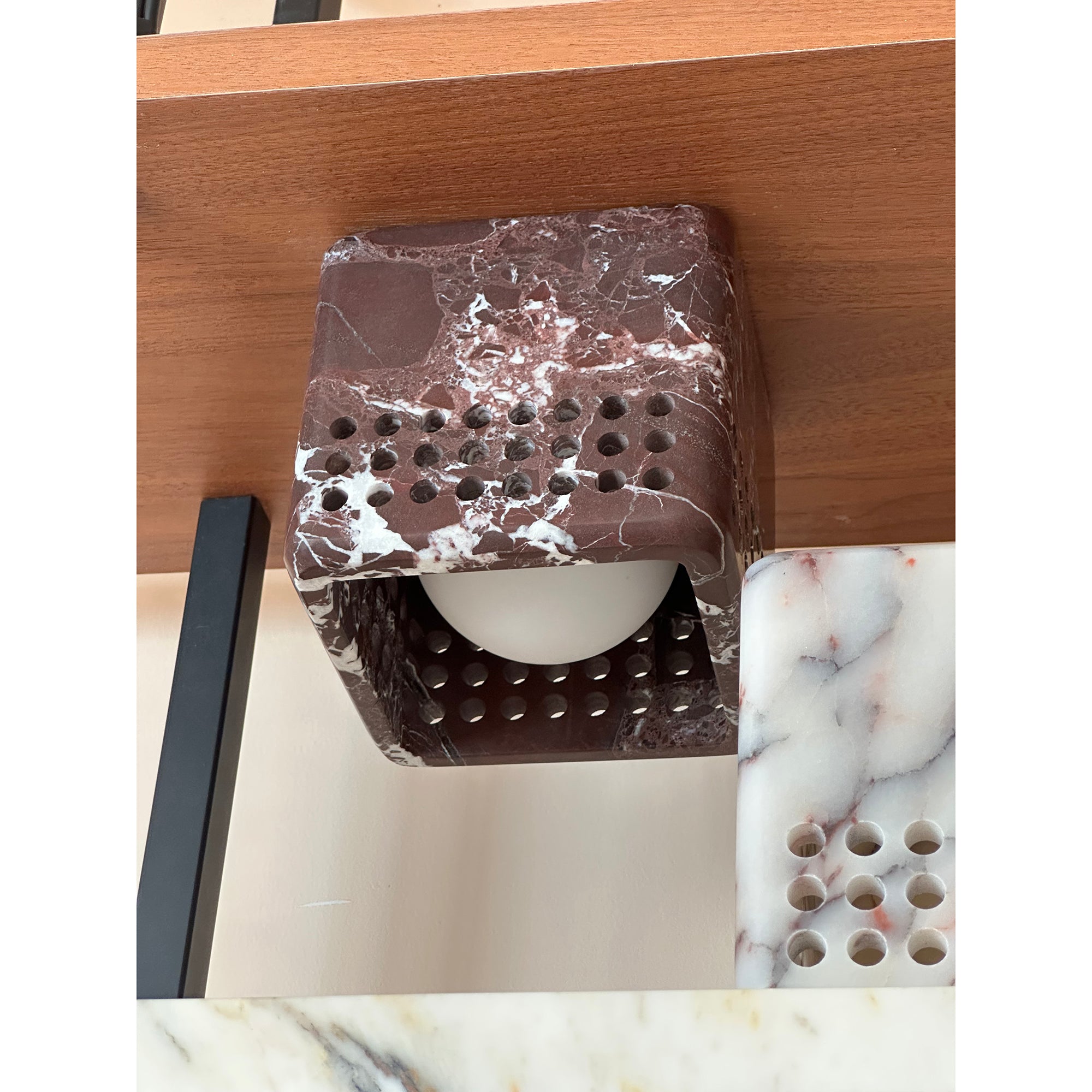 Bond Modern Minimalist Marble Ceiling Lamp - Lamp Copper