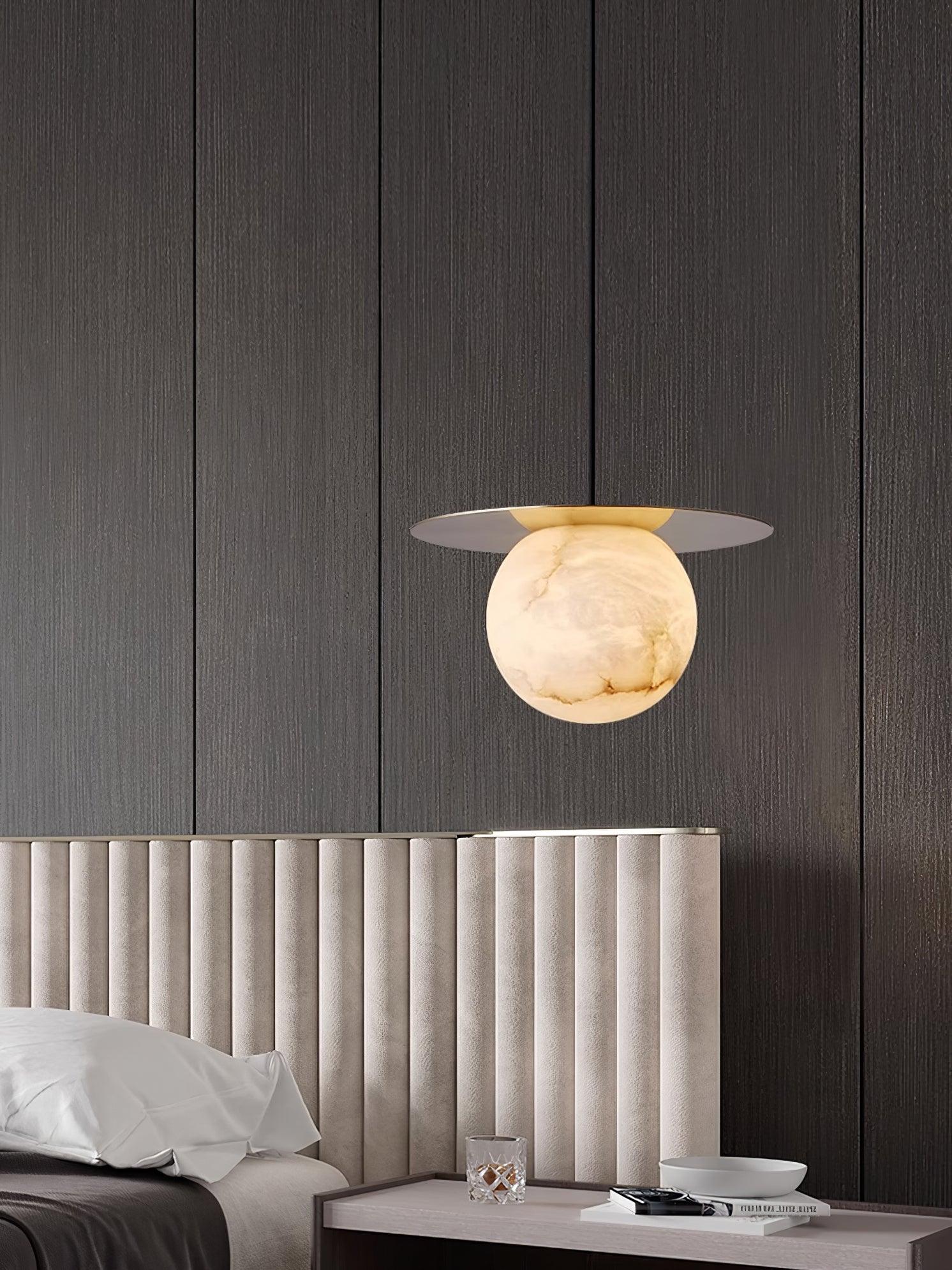 Nyvelyra Sphere Alabaster Pendant Light - Letslighting