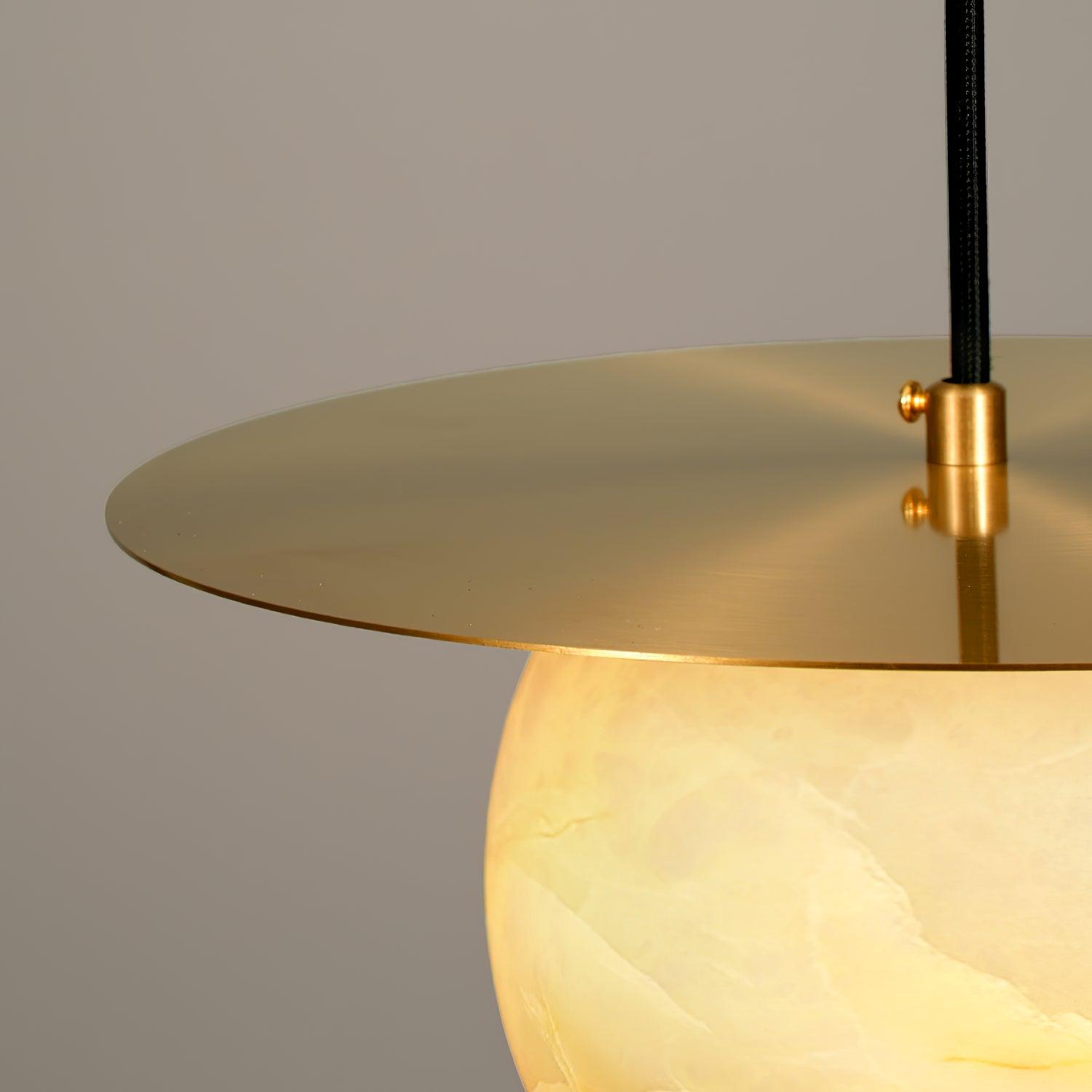 Nyvelyra Sphere Alabaster Pendant Light - Letslighting