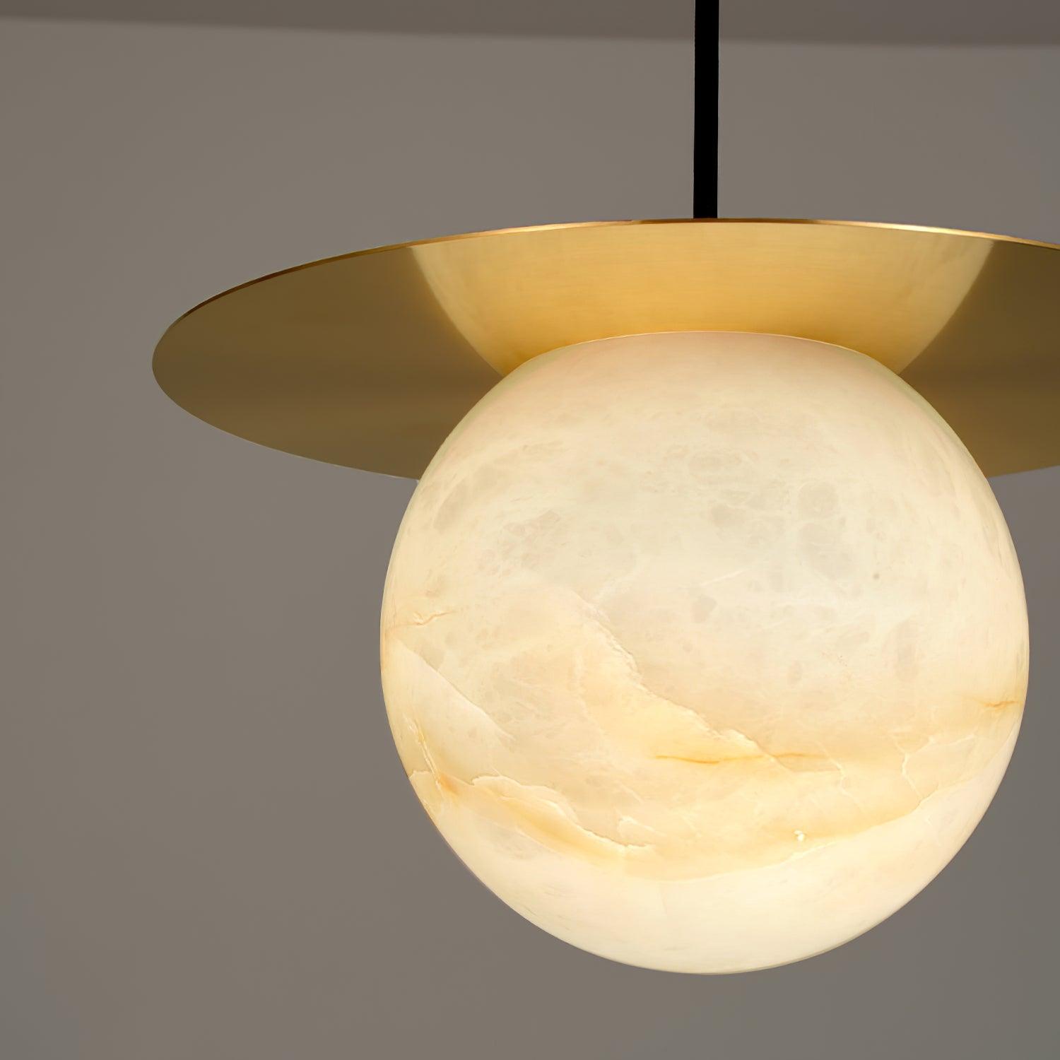 Nyvelyra Sphere Alabaster Pendant Light - Letslighting