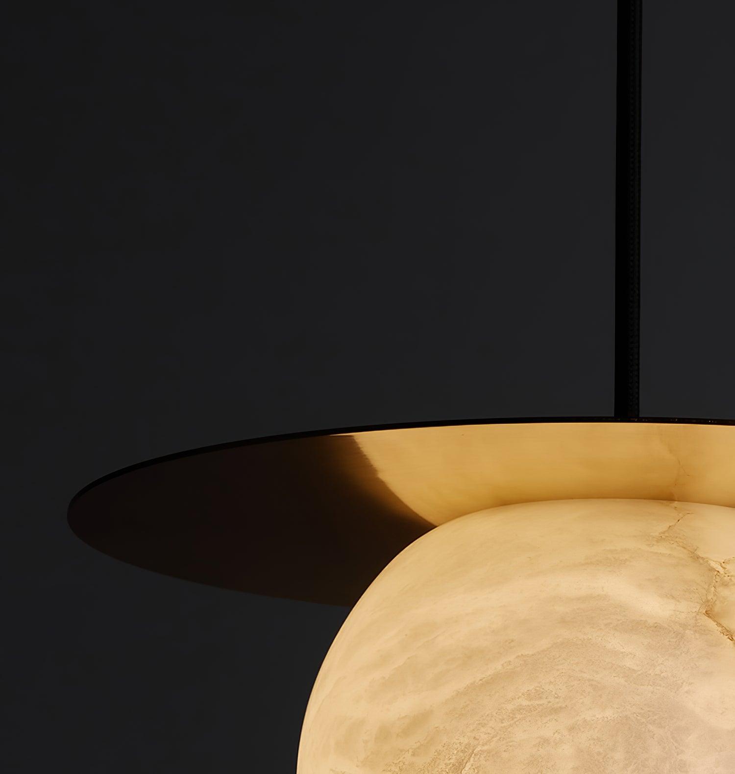 Nyvelyra Sphere Alabaster Pendant Light - Letslighting