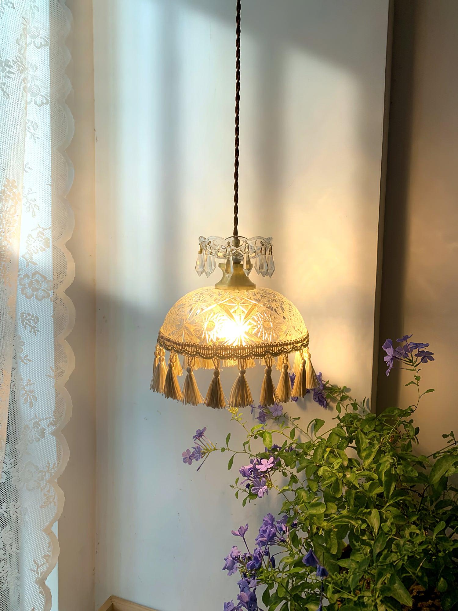 Bowl Tassel Pendant Light - Letslighting