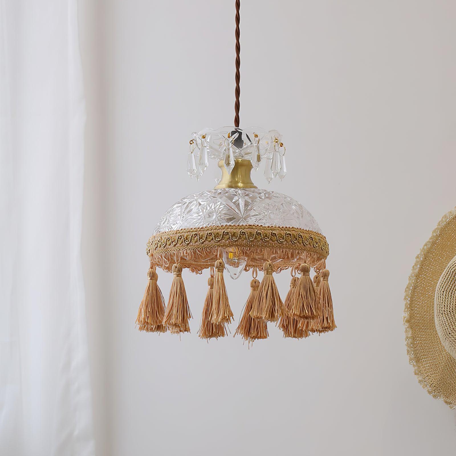 Bowl Tassel Pendant Light - Letslighting