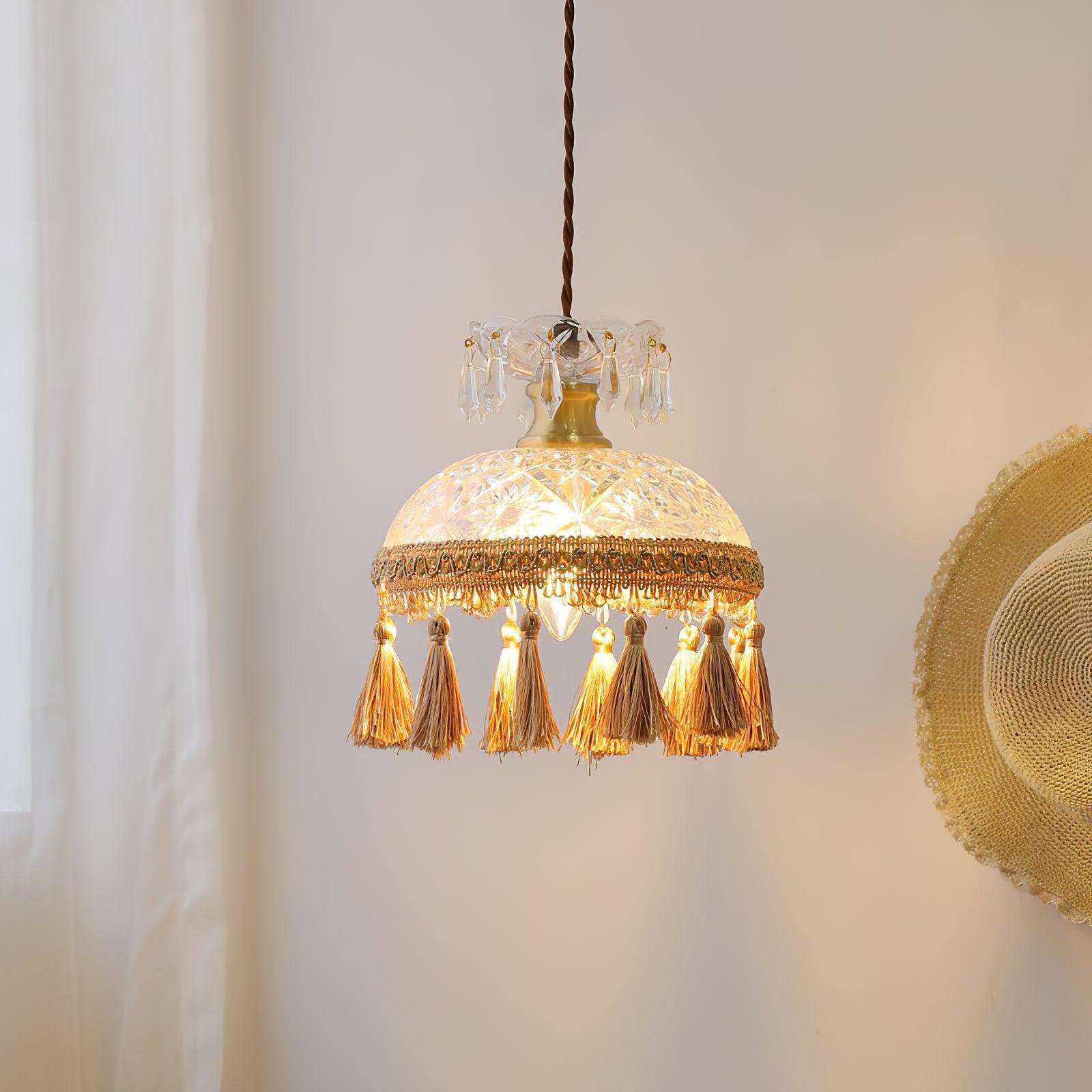 Bowl Tassel Pendant Light - Letslighting