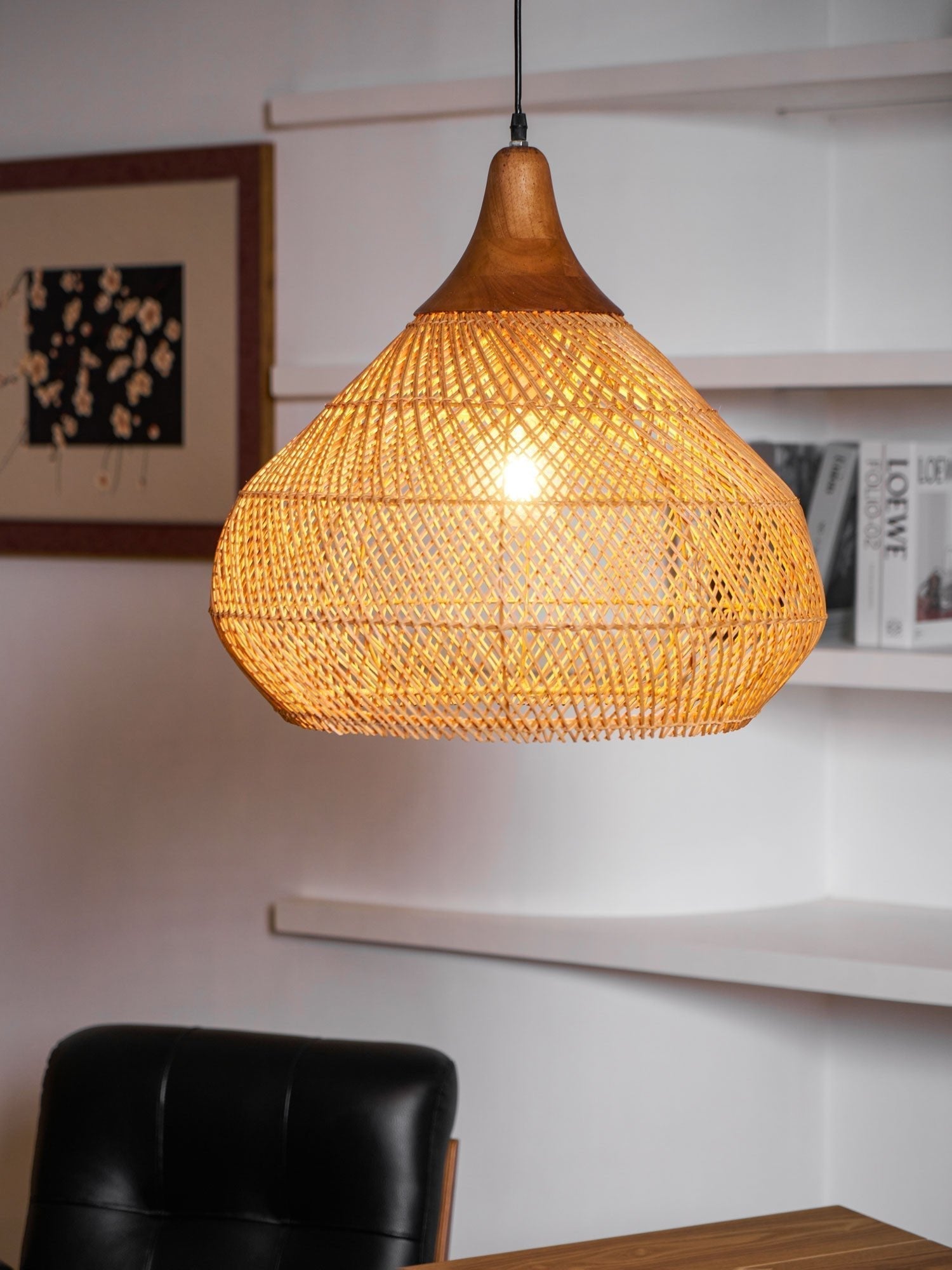 Braided Rattan Pendant Lamp - Letslighting