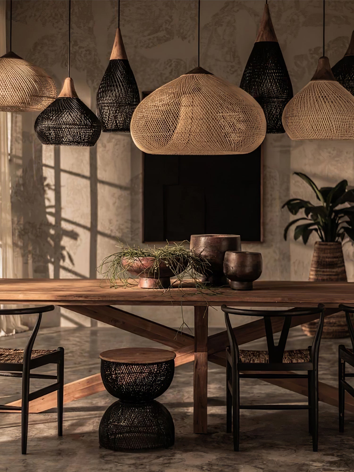 Braided Rattan Pendant Lamp - Letslighting