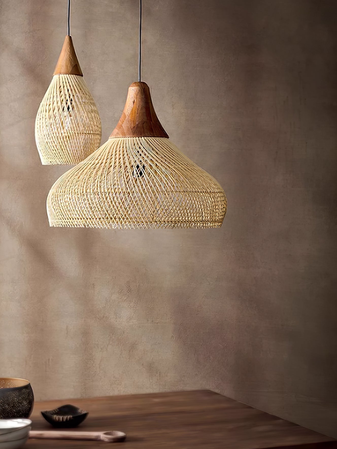 Braided Rattan Pendant Lamp - Letslighting