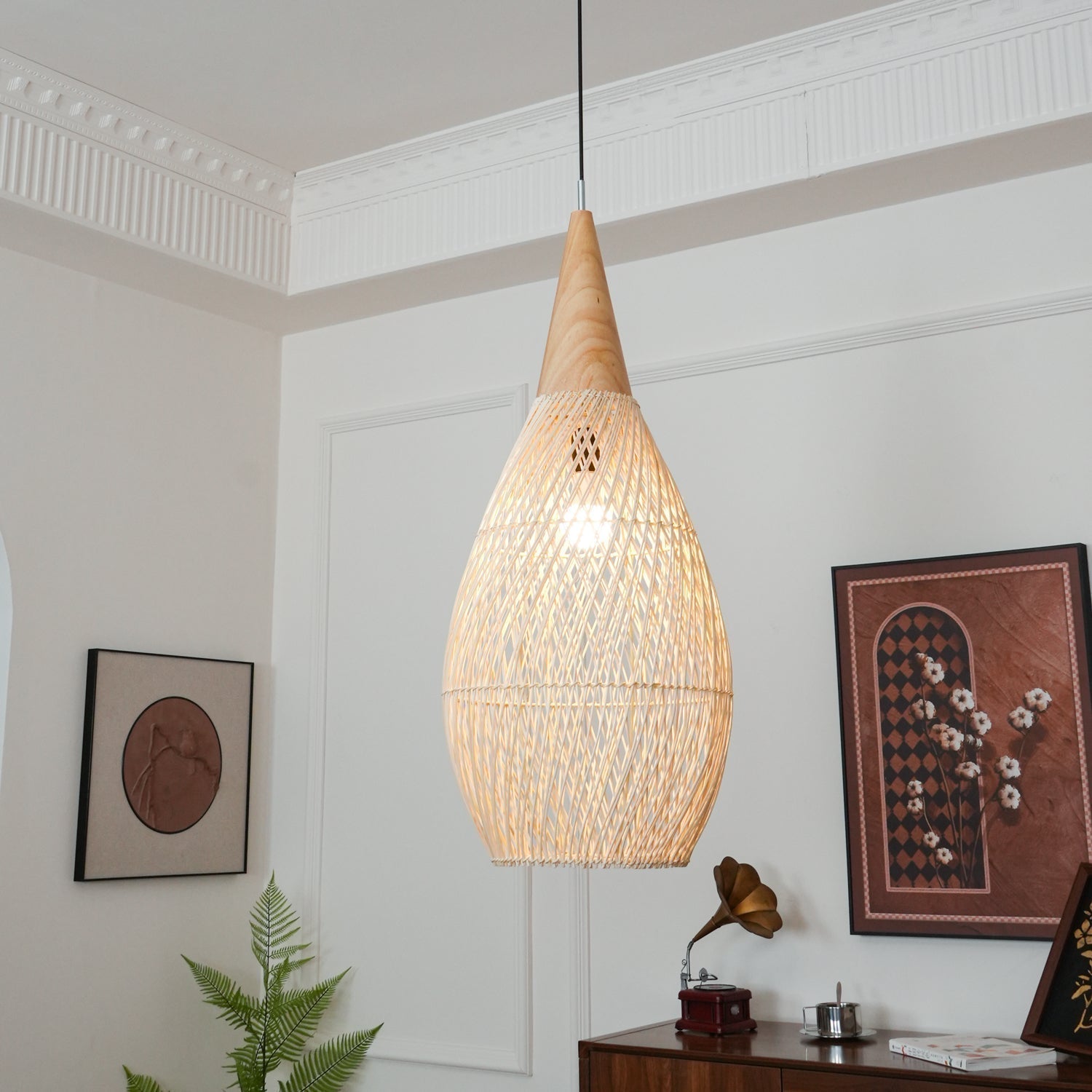 Braided Rattan Pendant Lamp - Letslighting