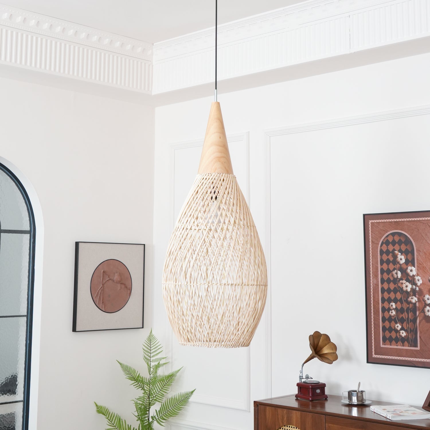 Braided Rattan Pendant Lamp - Letslighting