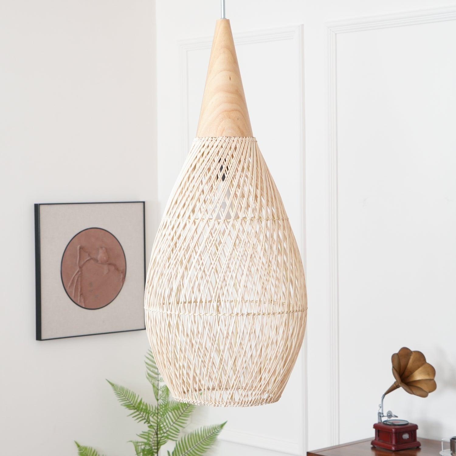 Braided Rattan Pendant Lamp - Letslighting