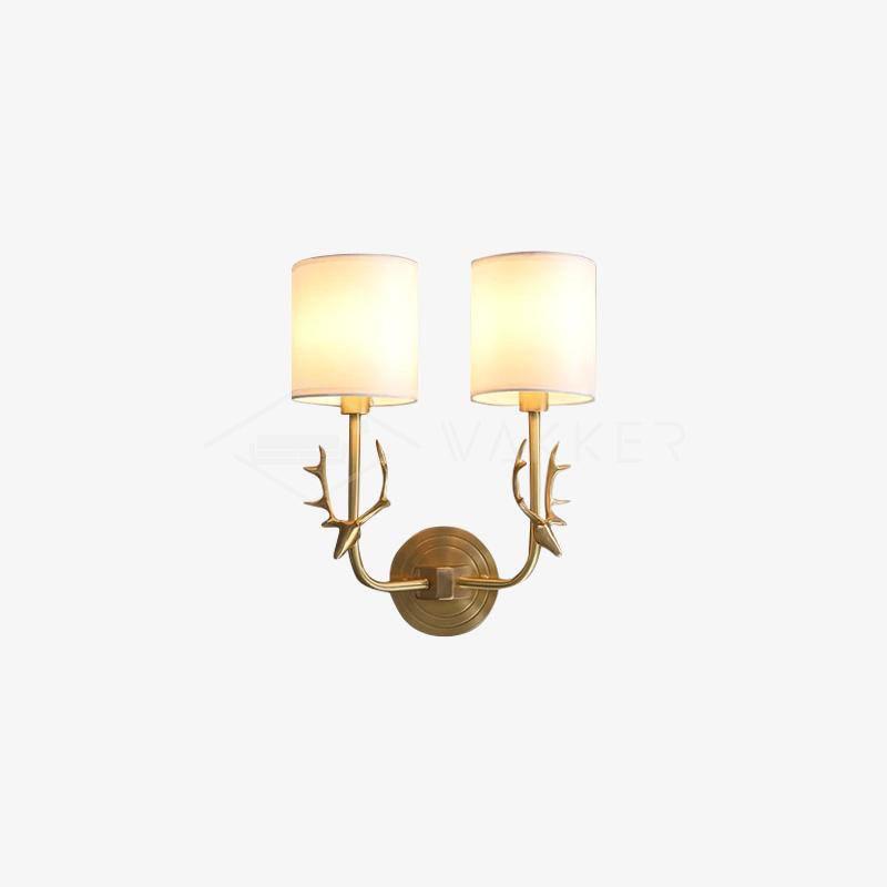 Brass Deer Head Wall Light - Letslighting