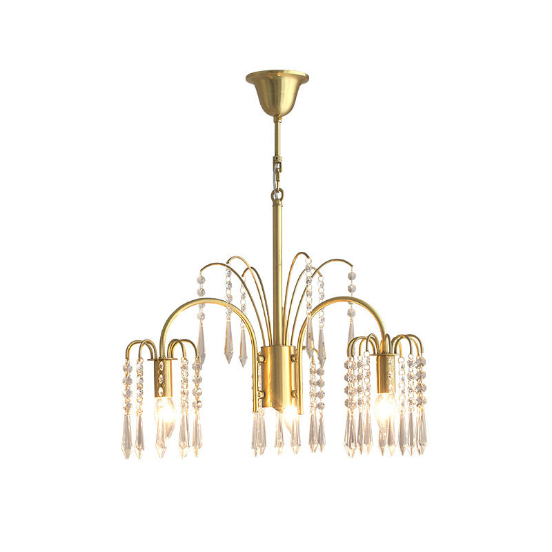 Voyant Premium Luxury Candle Crystal Chandelier - Lamp Copper