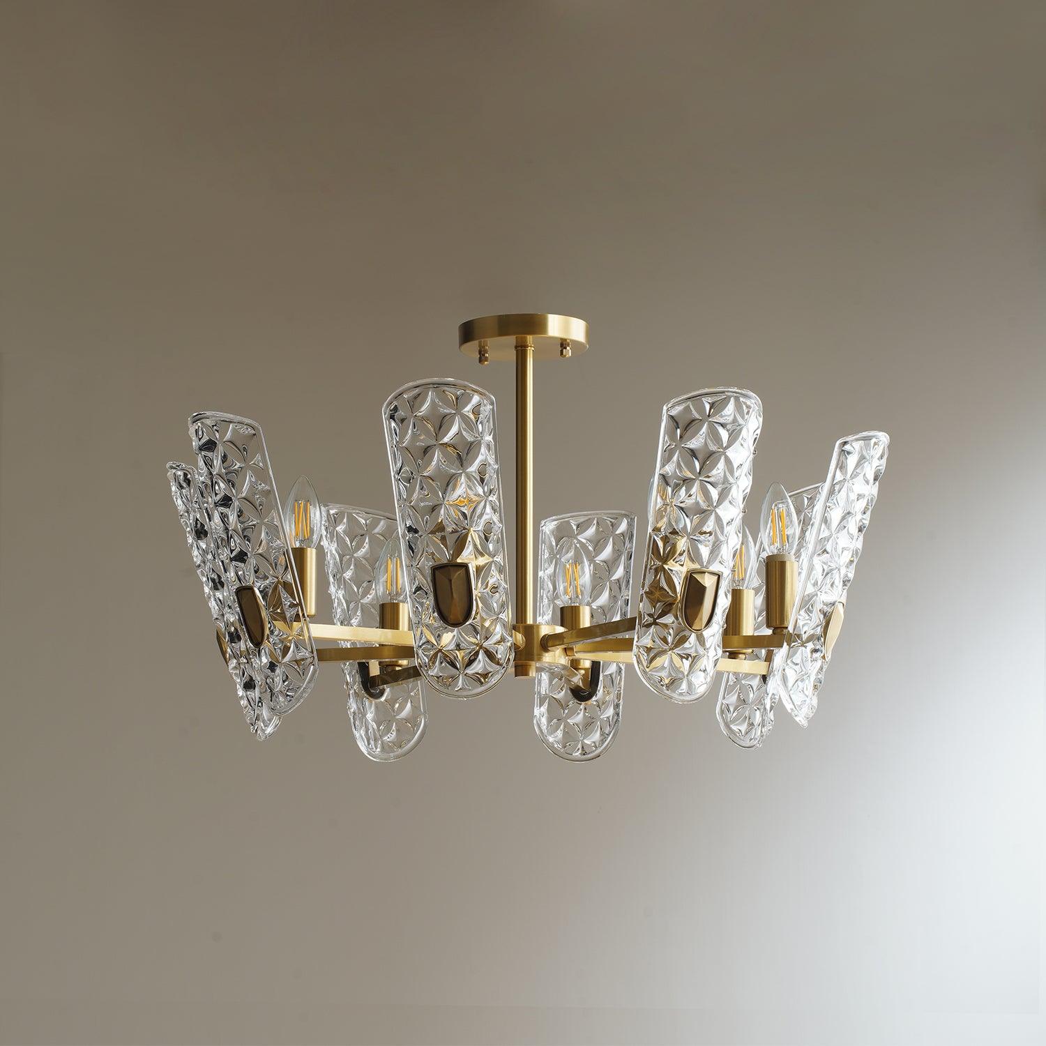 Brass Central Chandelier - Letslighting