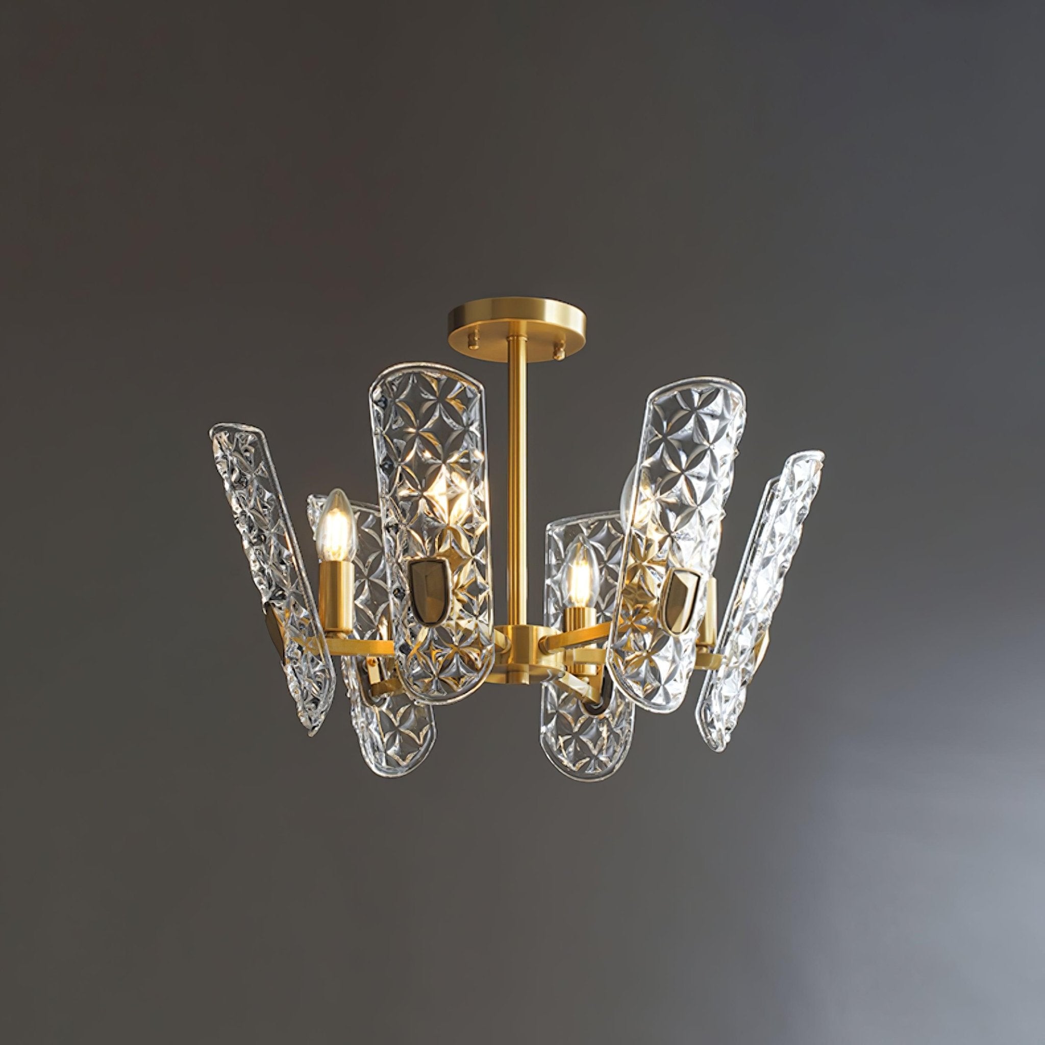 Brass Central Chandelier - Letslighting