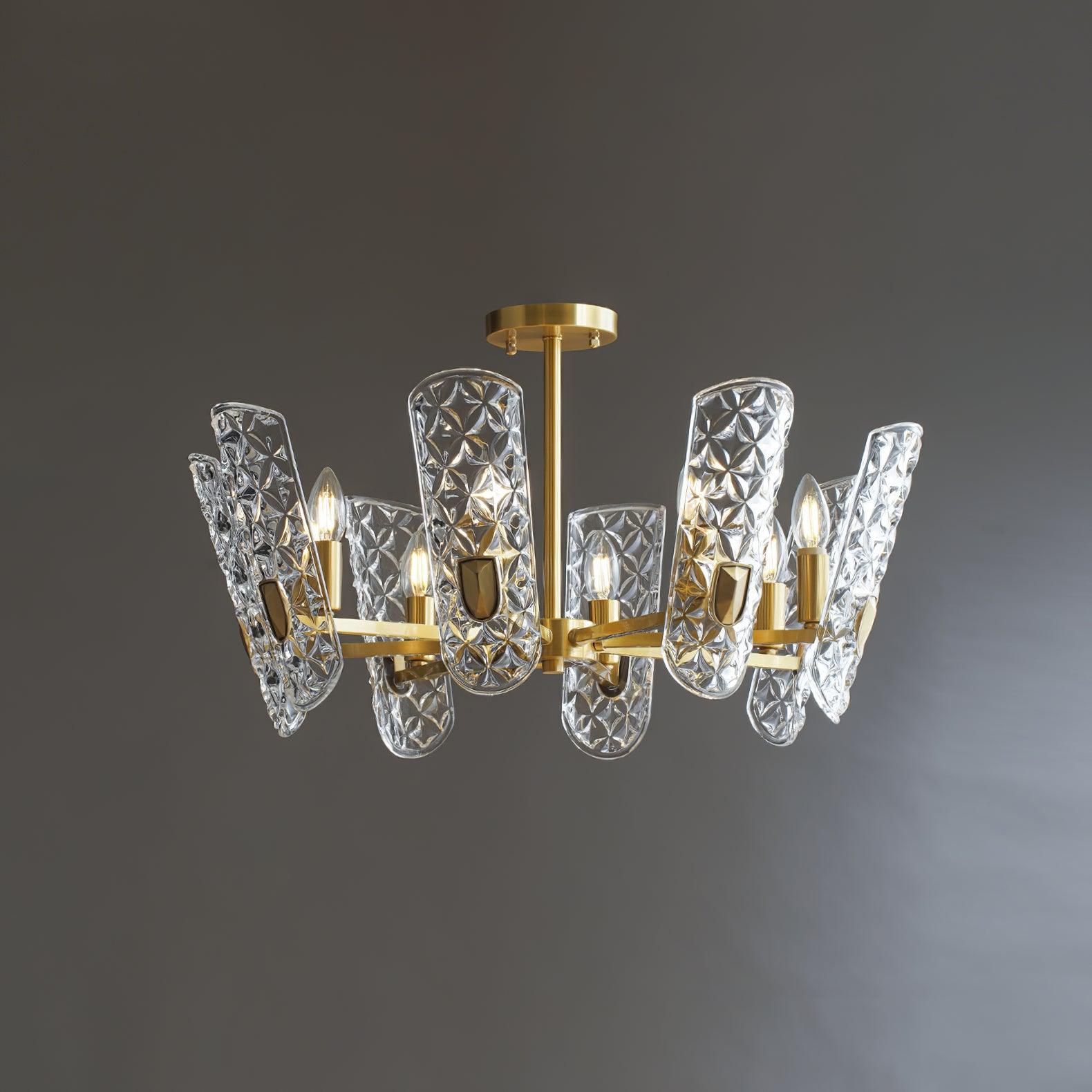Brass Central Chandelier - Letslighting