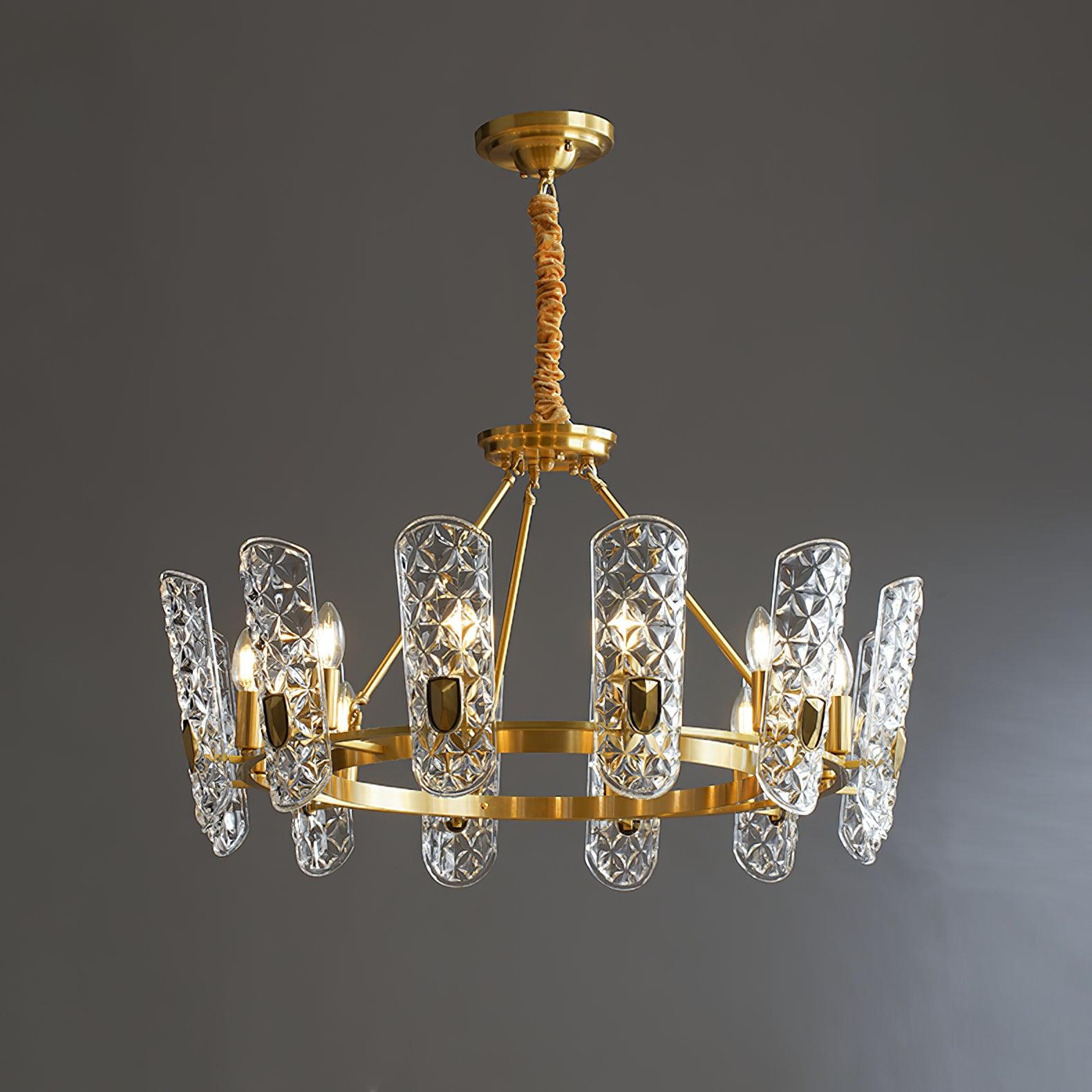 Brass Central Chandelier - Letslighting
