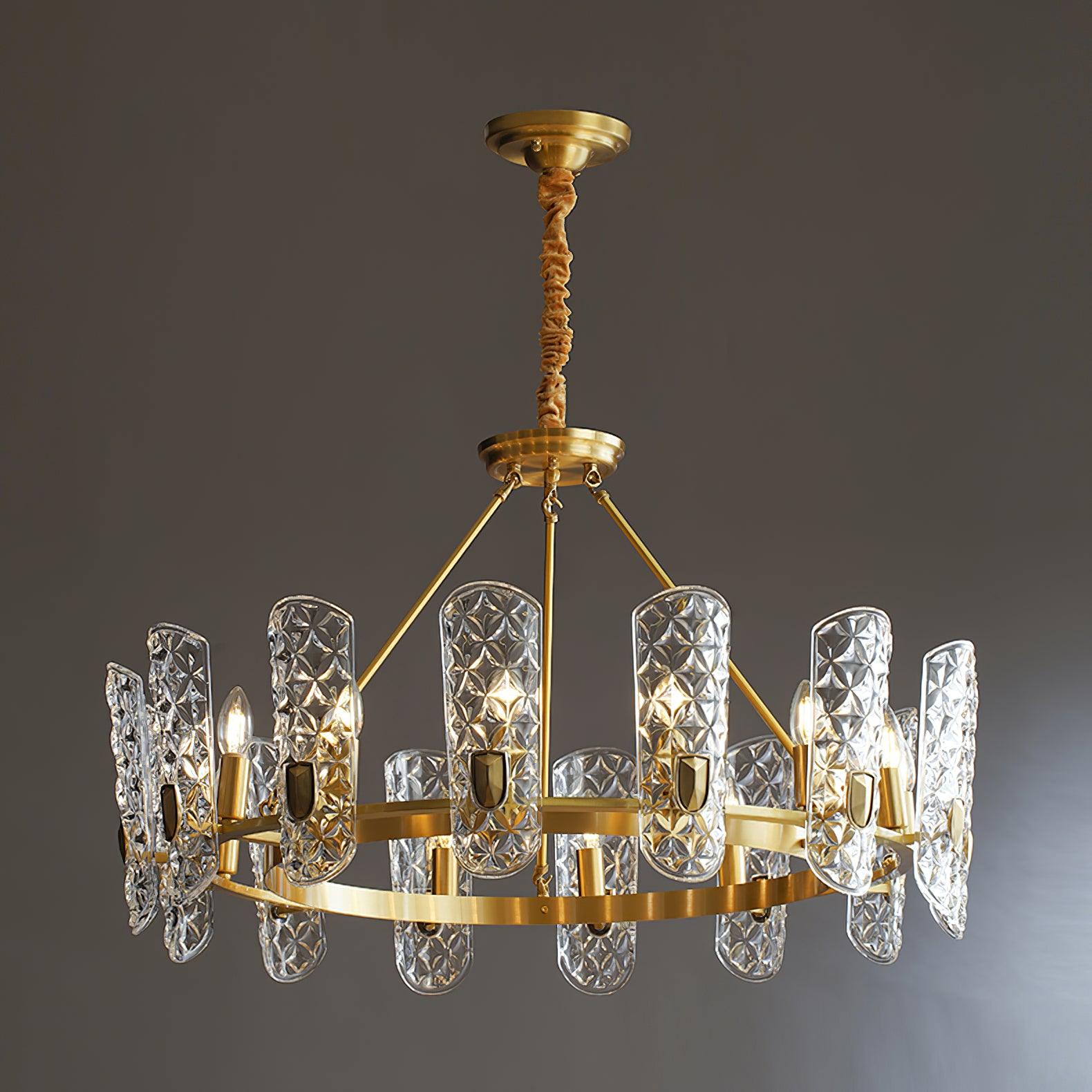 Brass Central Chandelier - Letslighting