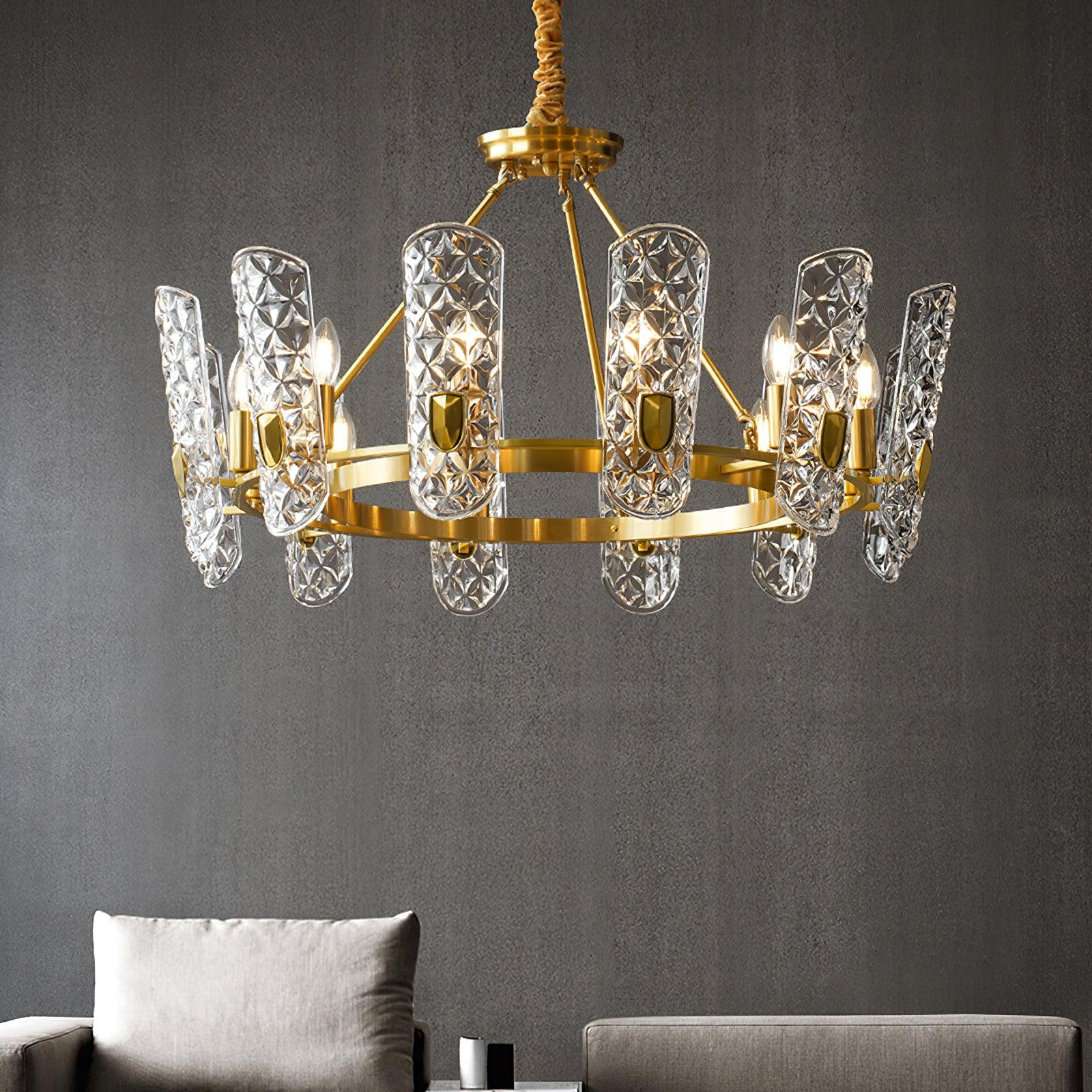 Brass Central Chandelier - Letslighting