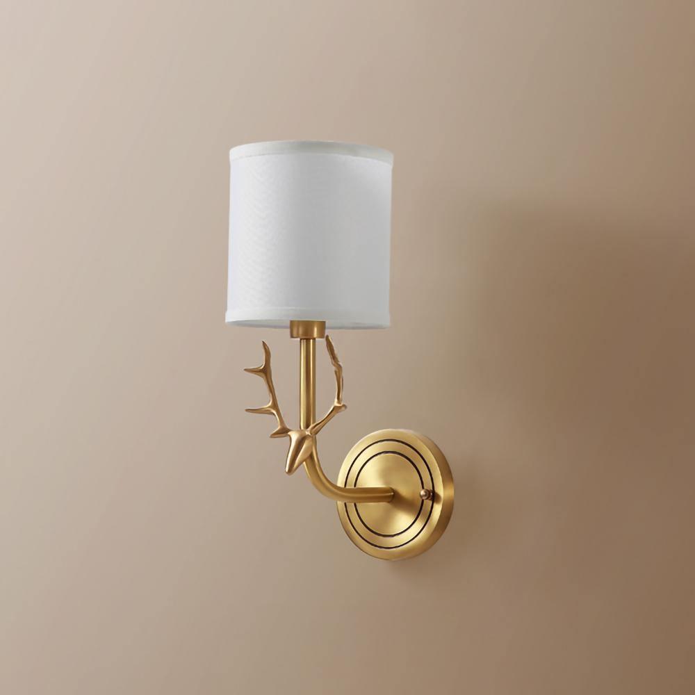 Brass Deer Head Wall Light - Letslighting