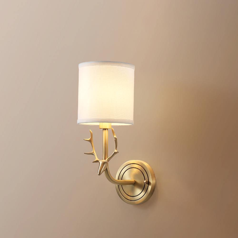 Brass Deer Head Wall Light - Letslighting