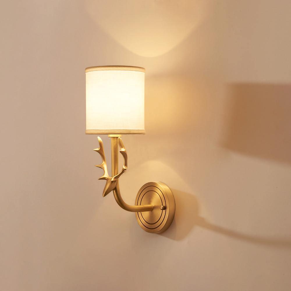 Brass Deer Head Wall Light - Letslighting