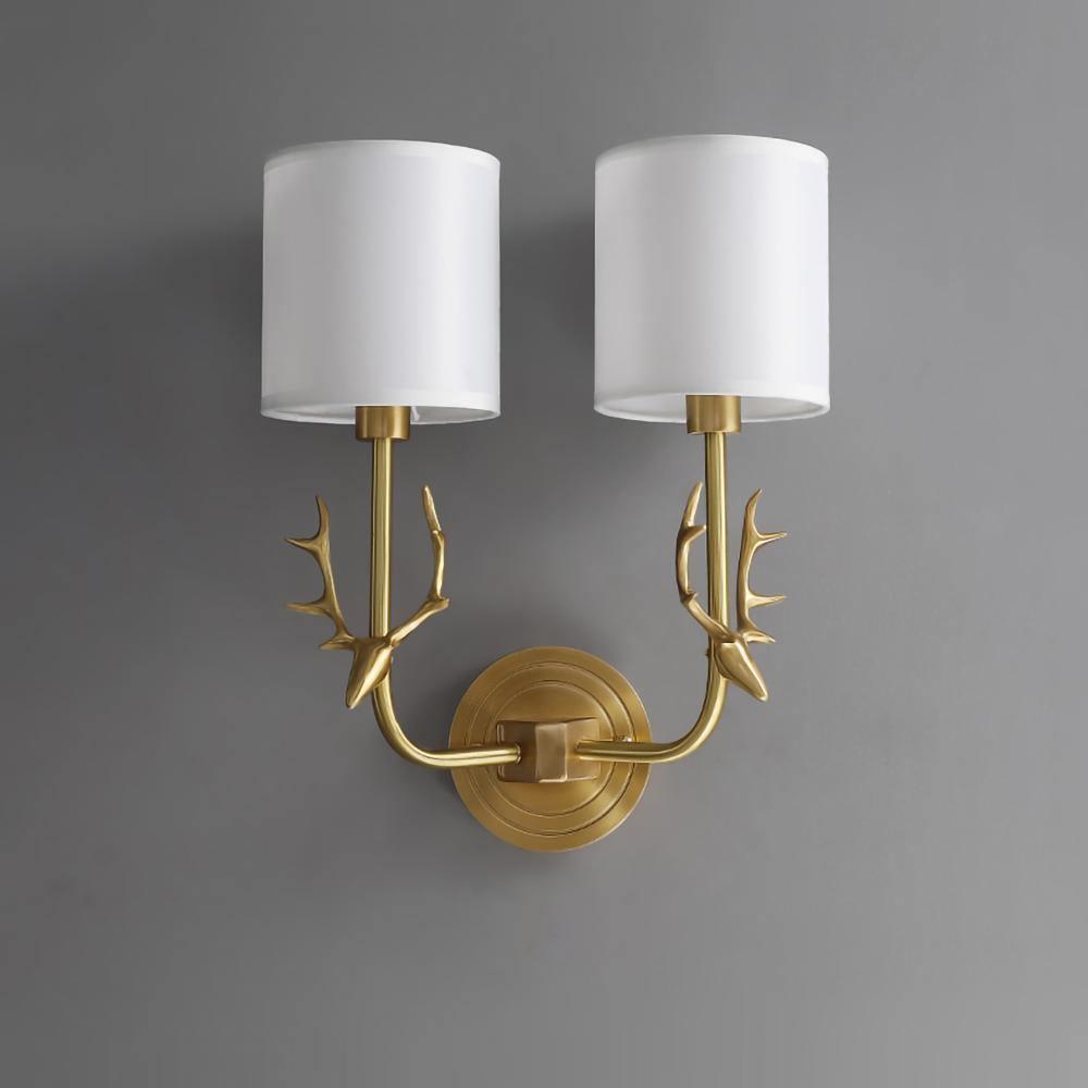 Brass Deer Head Wall Light - Letslighting