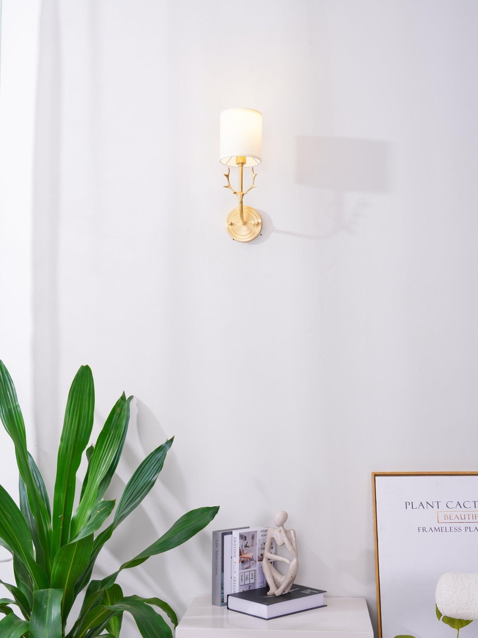 Brass Deer Head Wall Light - Letslighting