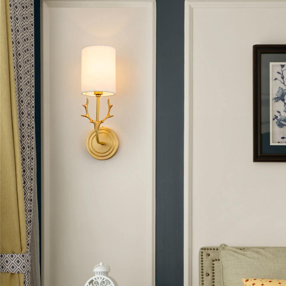Brass Deer Head Wall Light - Letslighting