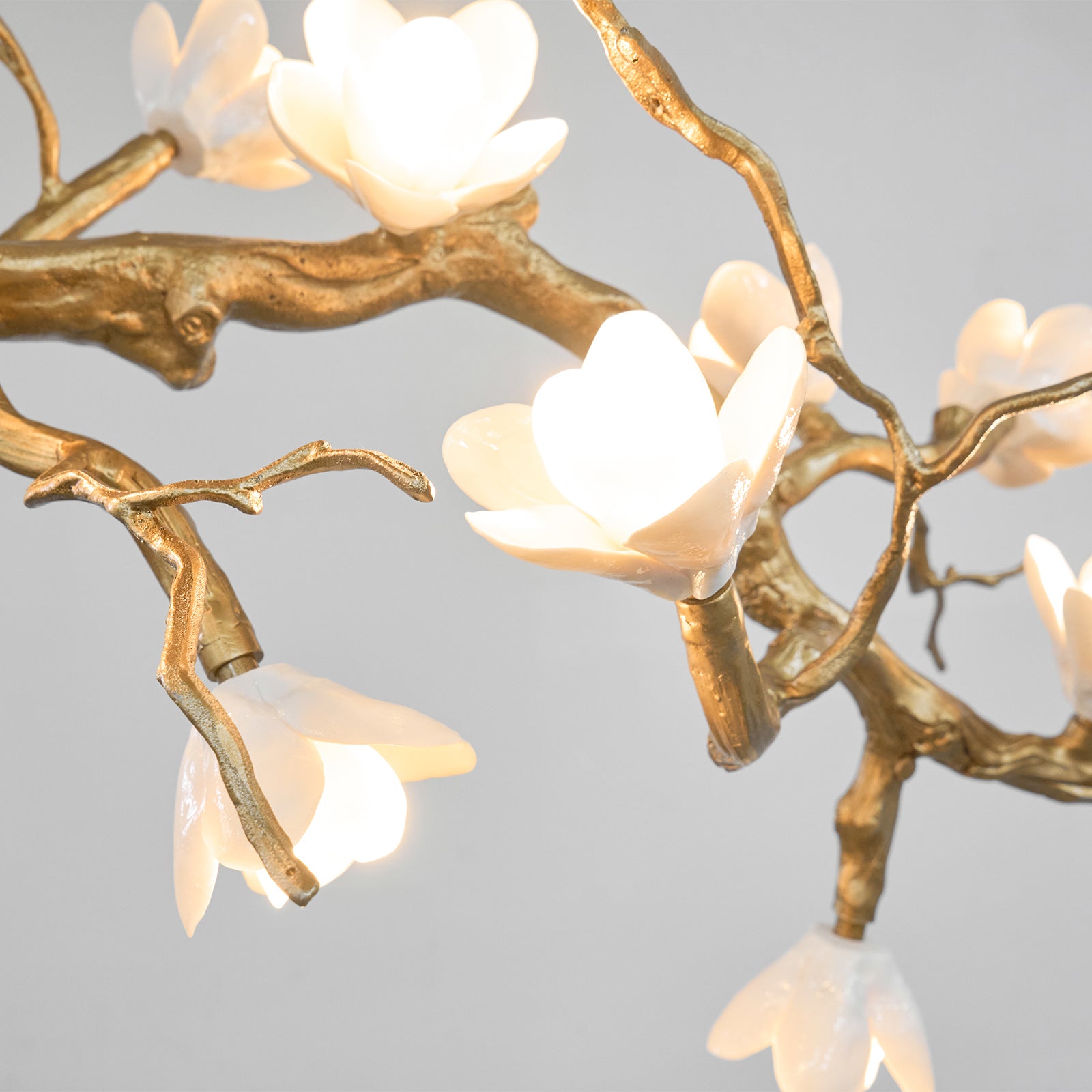 Brass Flower Branch Chandelier - Letslighting