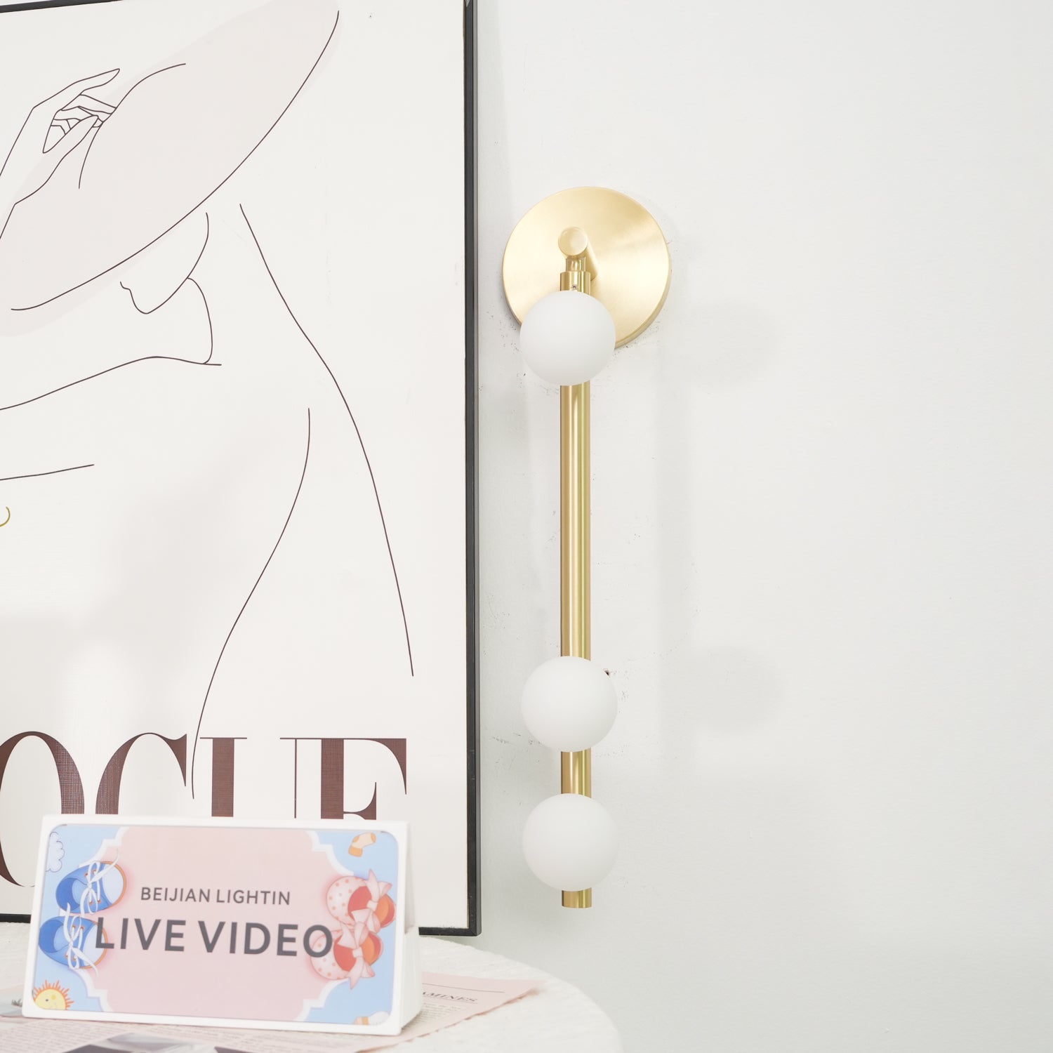 Brass Glass Tube Wall Lamp - Letslighting