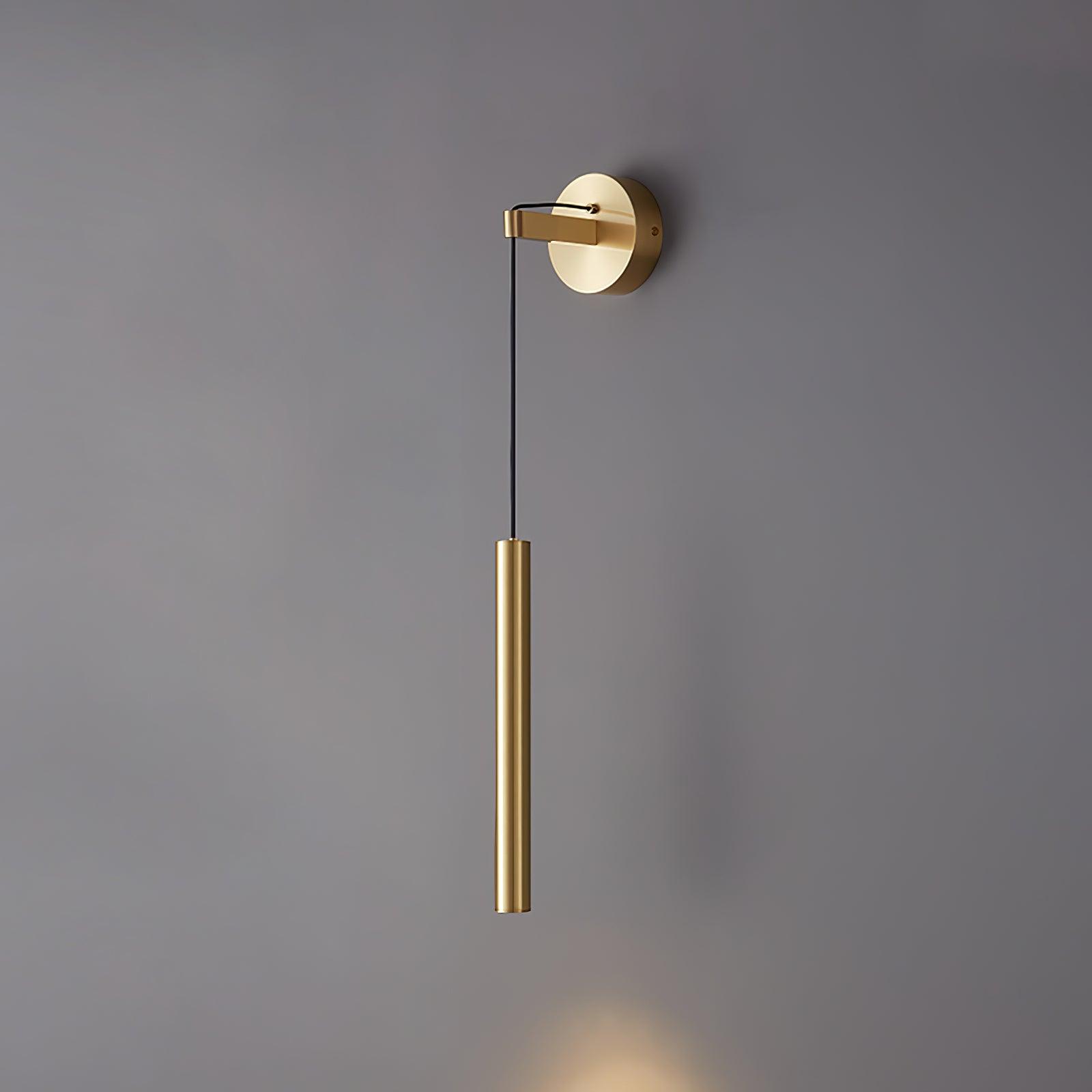 Thomasina Modern Minimalist Line Brass Wall Light - Letslighting