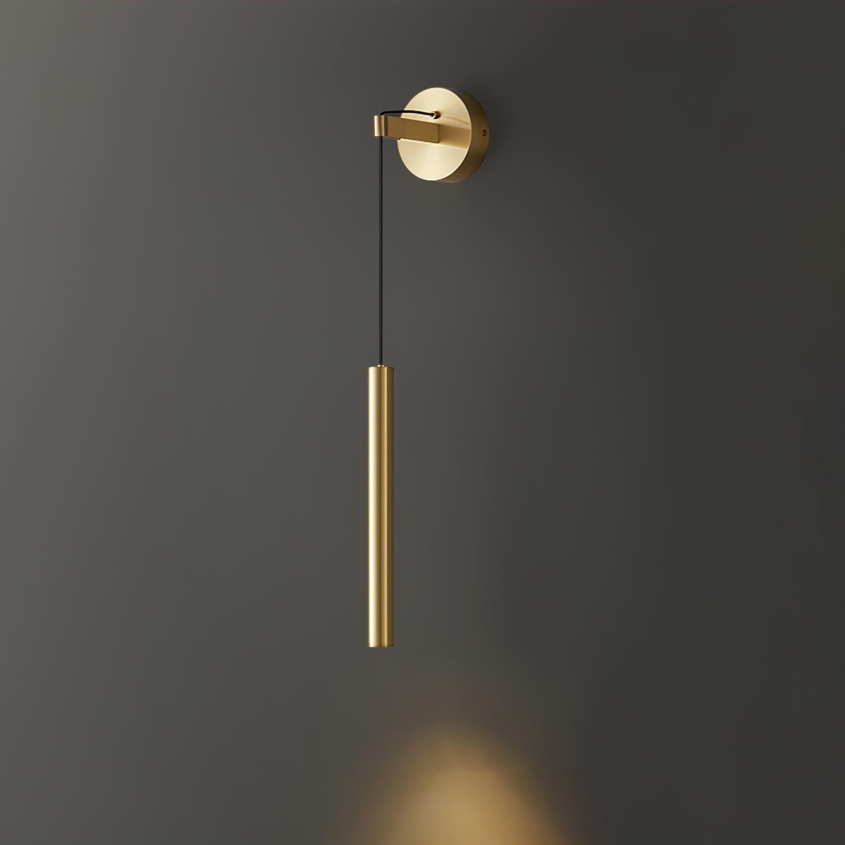 Thomasina Modern Minimalist Line Brass Wall Light - Letslighting