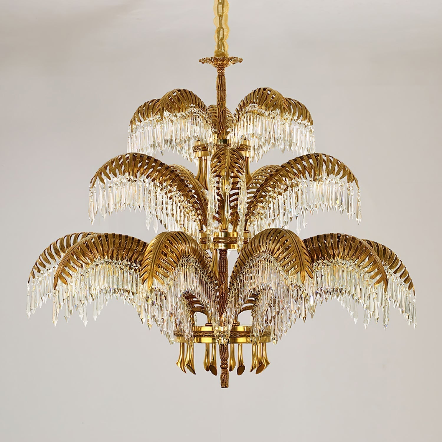 Odoraris Regal Brass Crystal Chandelier - Letslighting